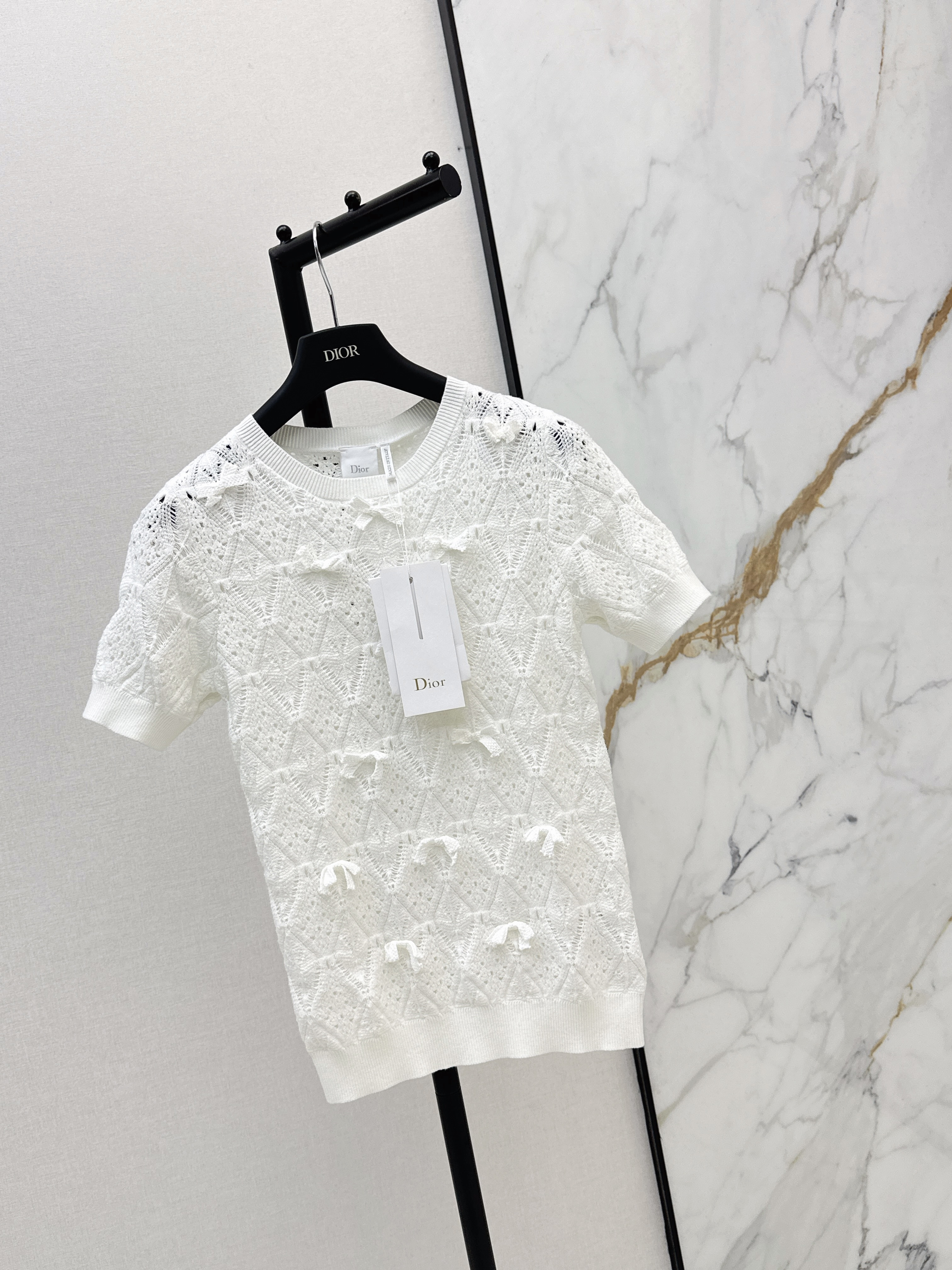 CD 26ss bow hollow knitwear