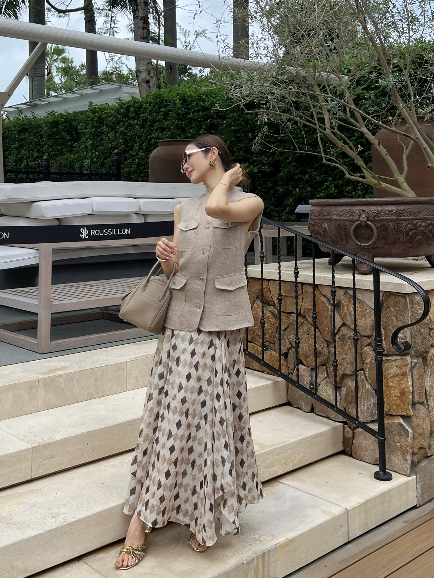 Ralp 26ss check print skirt