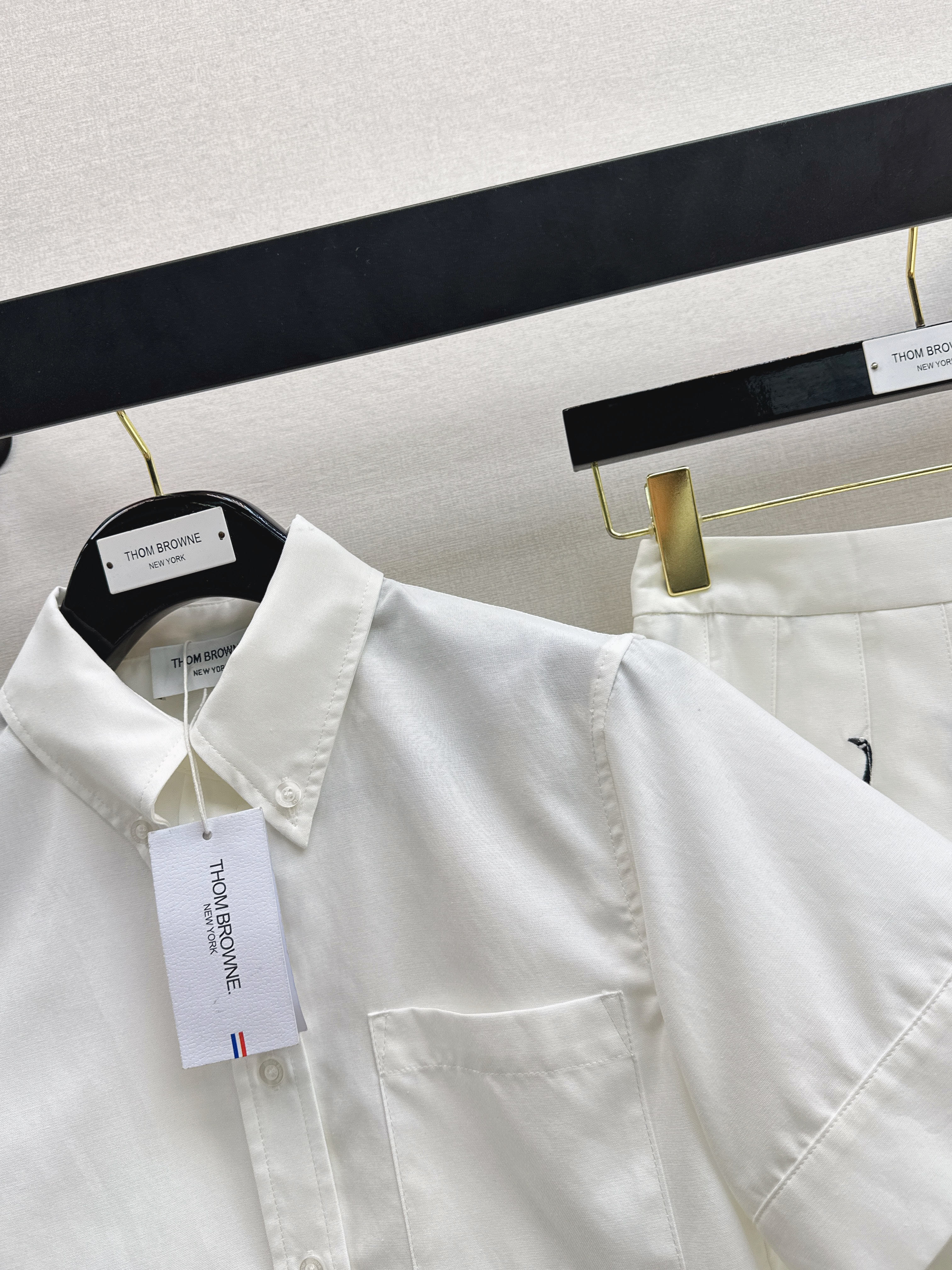 Thom 26ss shirt embroidery skirt set