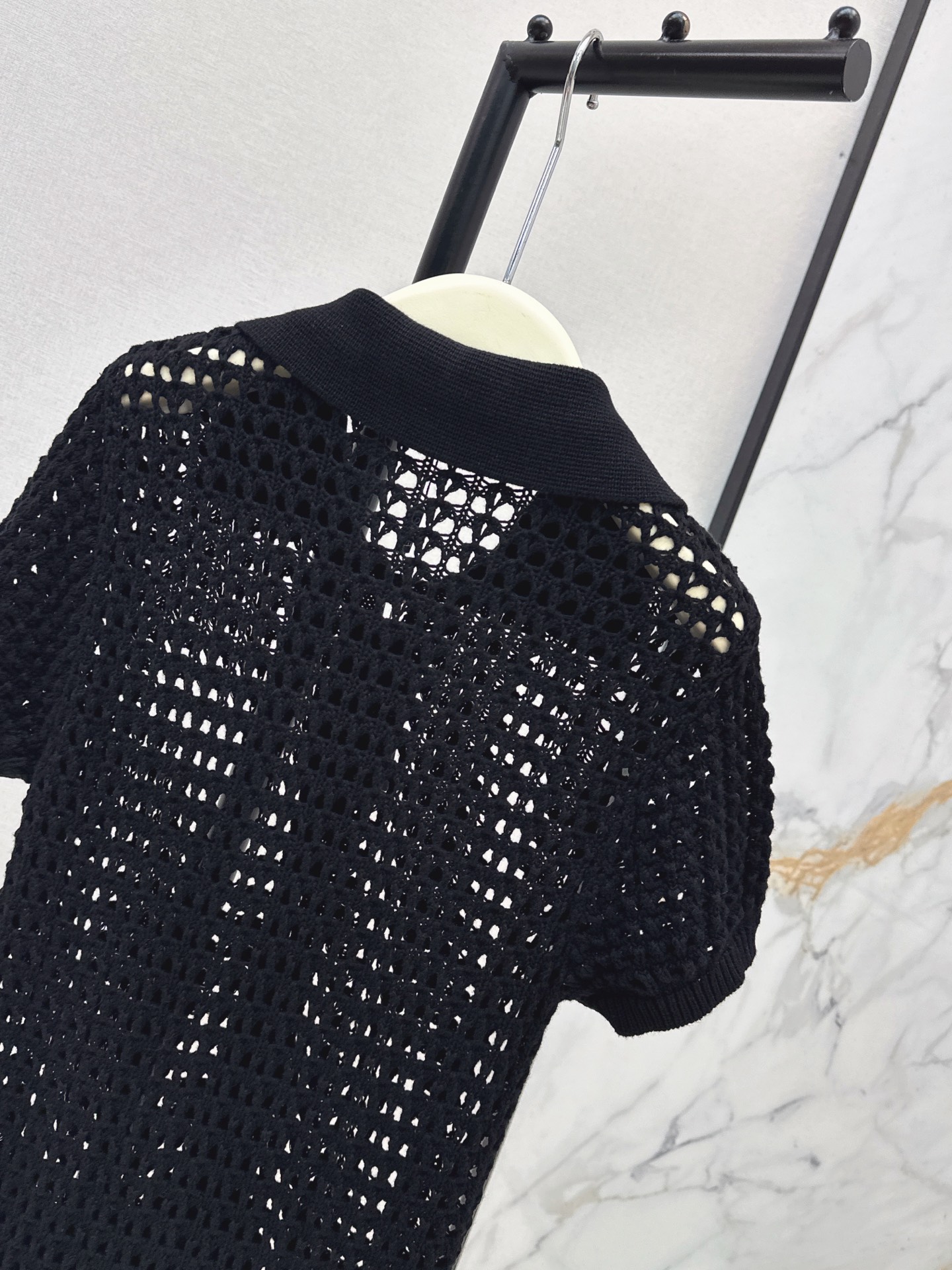 Ralp 26ss hollow knit contract dress