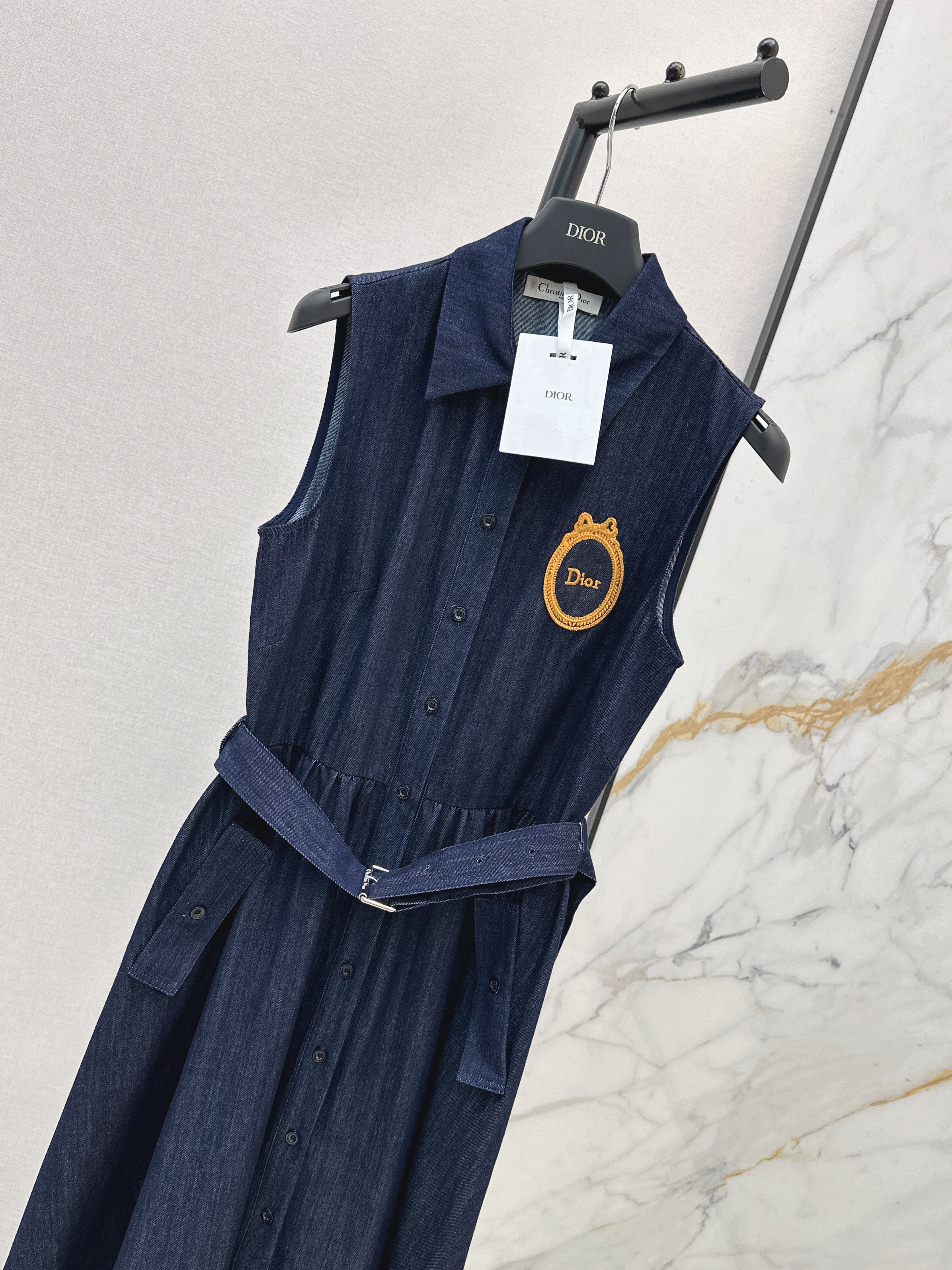 CD 26ss sleeveless denim dress