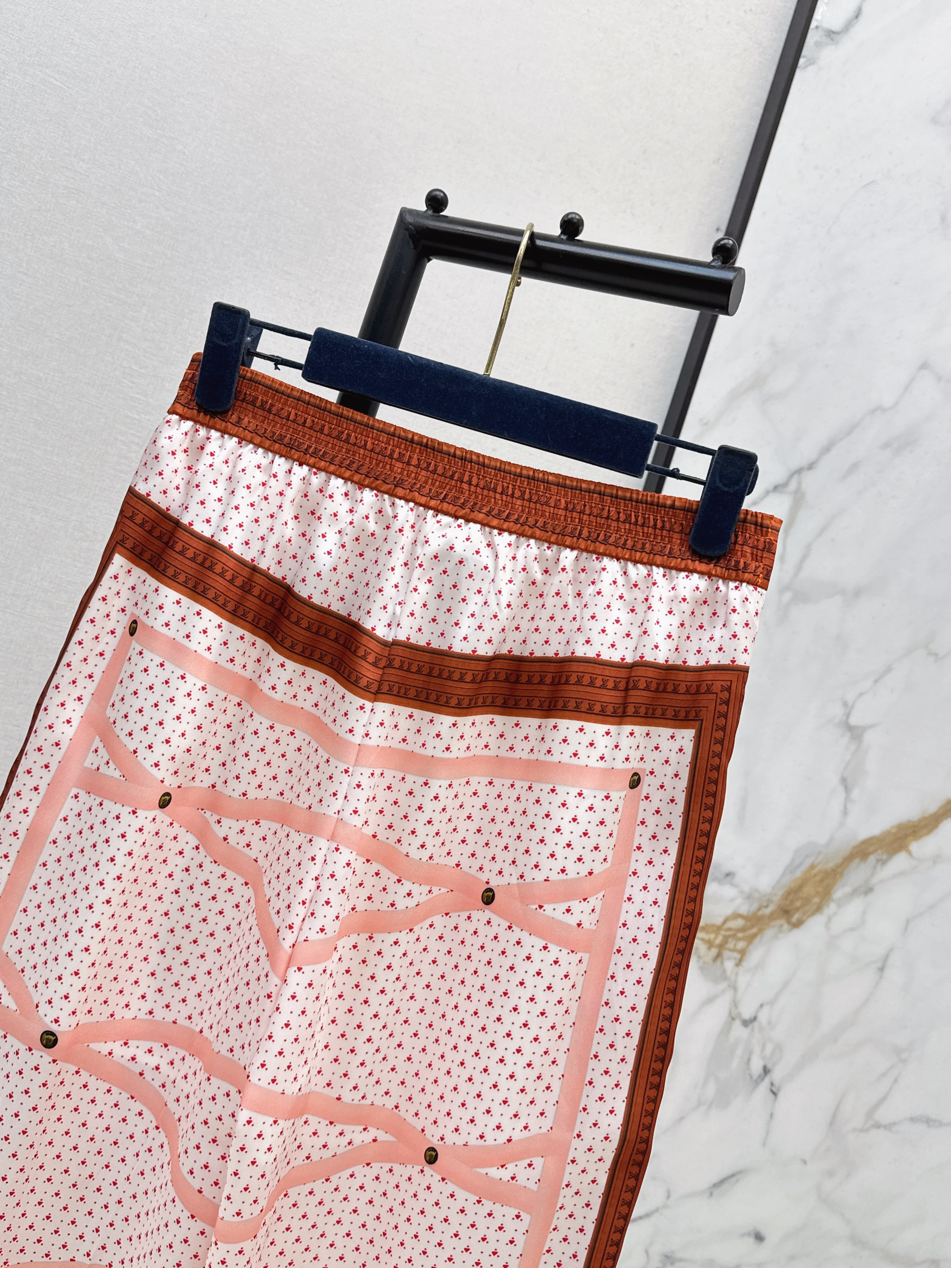 Loui 26ss print wide-leg pants