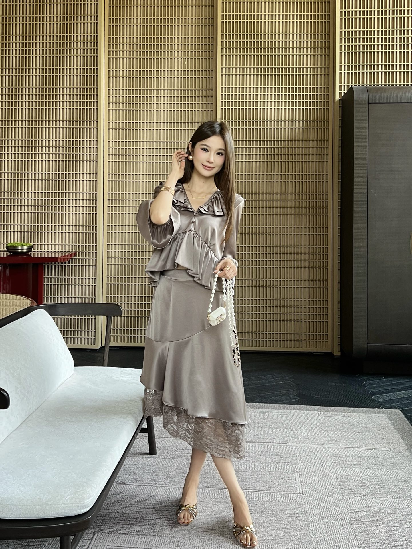 Chol 26ss ruffle top