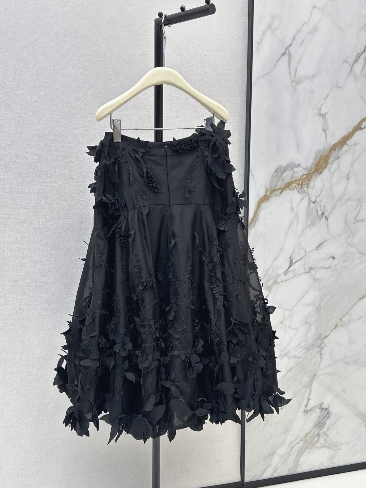 Zimm 26ss 3d floarl skirt