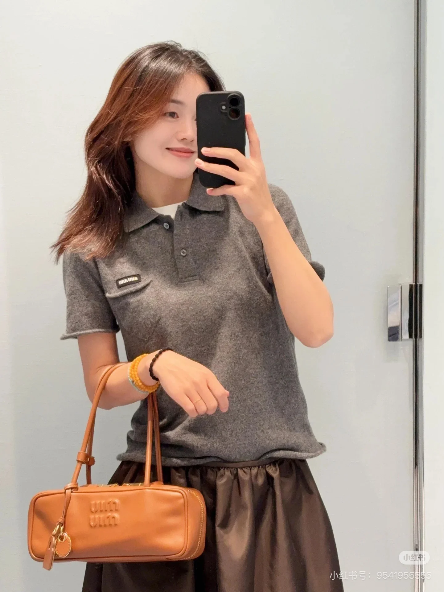 Miu 26ss polo knitwear