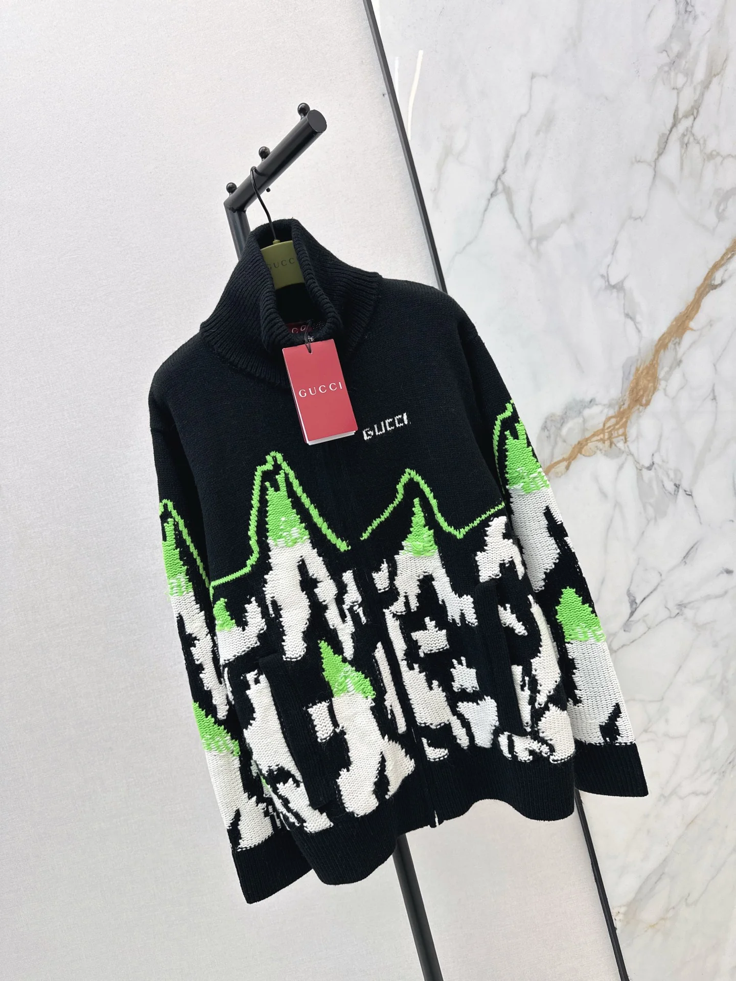 Gucc 25fw jacquard cardigan jacket