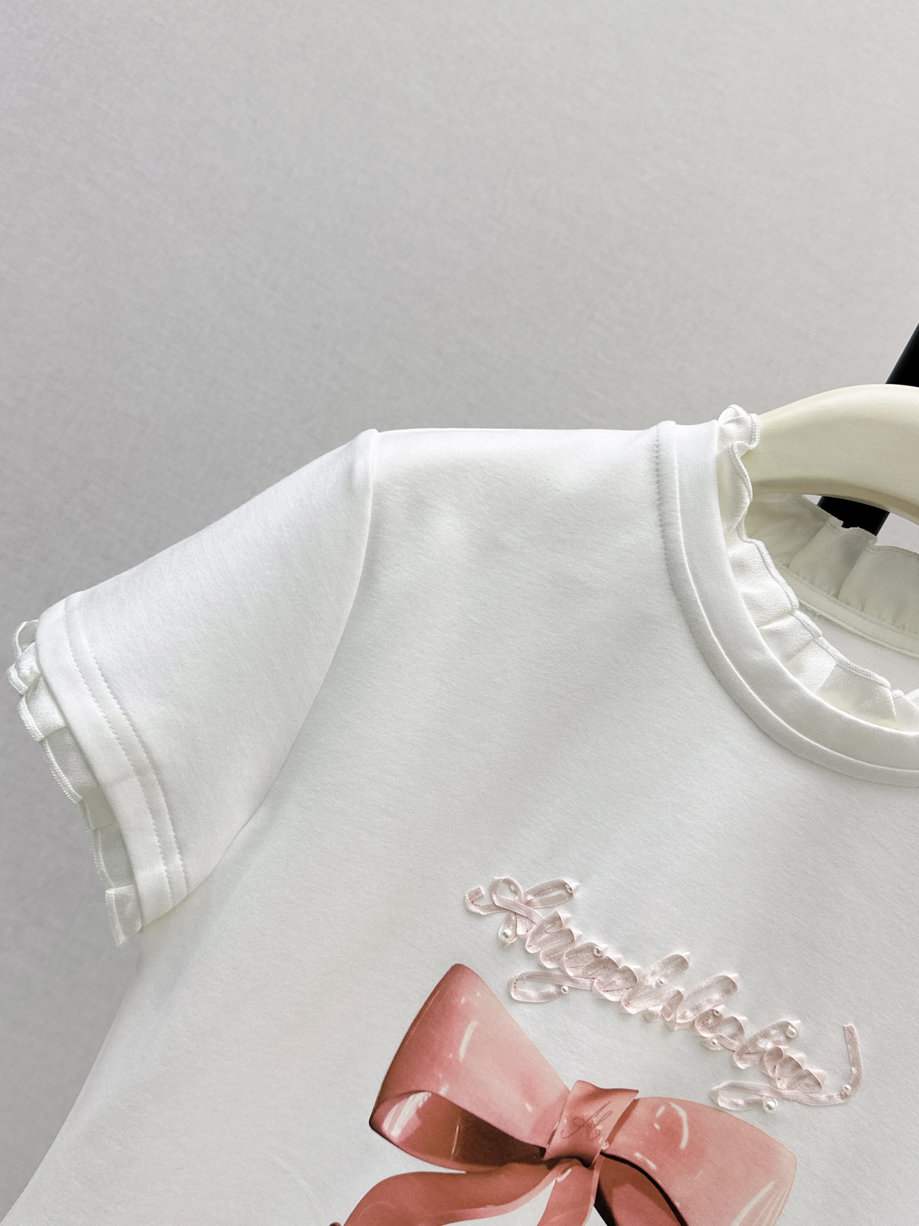 26SS Bow Graphic T-Shirt
