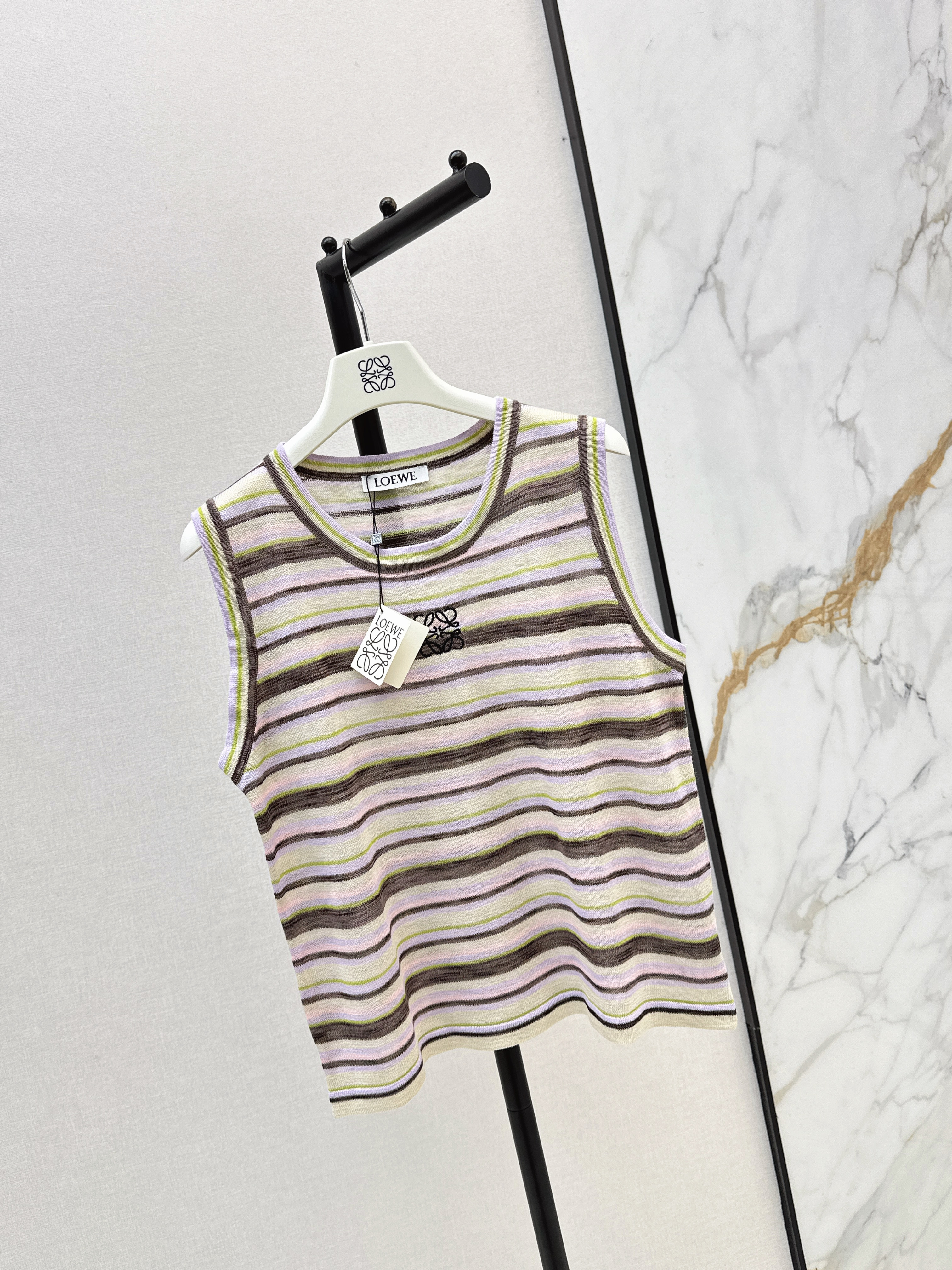 Loe 26ss stripe vest