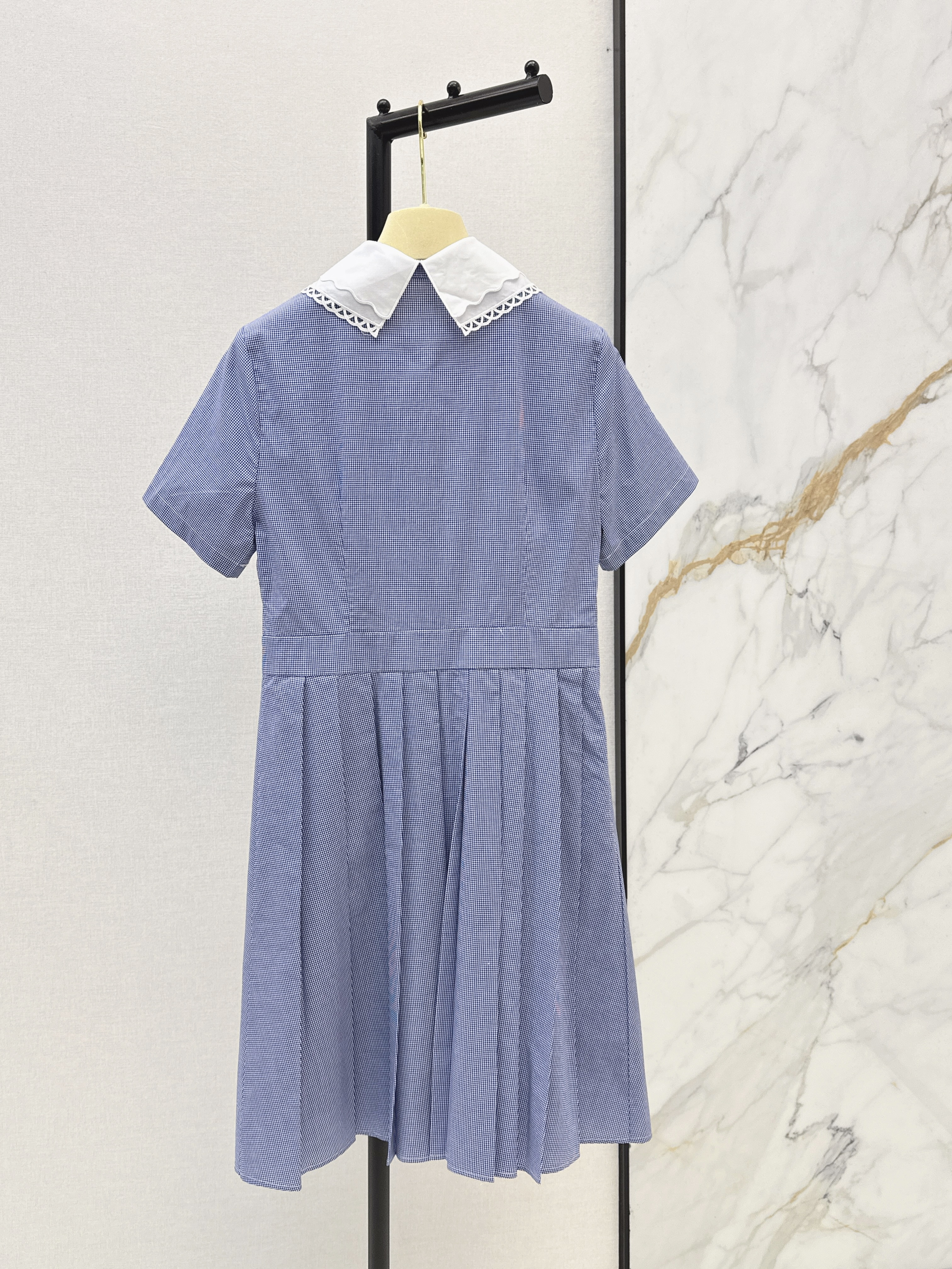 Miu 26ss peter pan collar dress