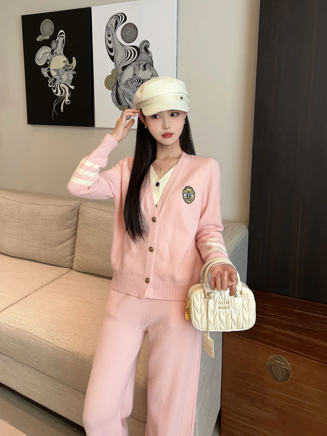 Thom 25fw wool sweater pants set