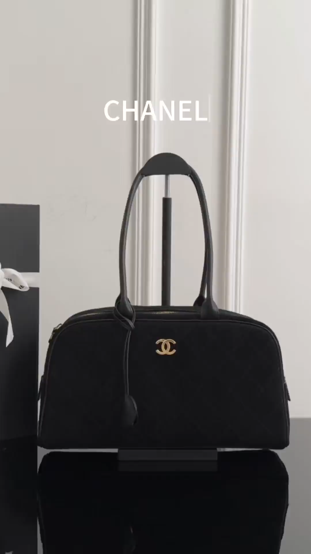 Chan 26S suede bowling bag