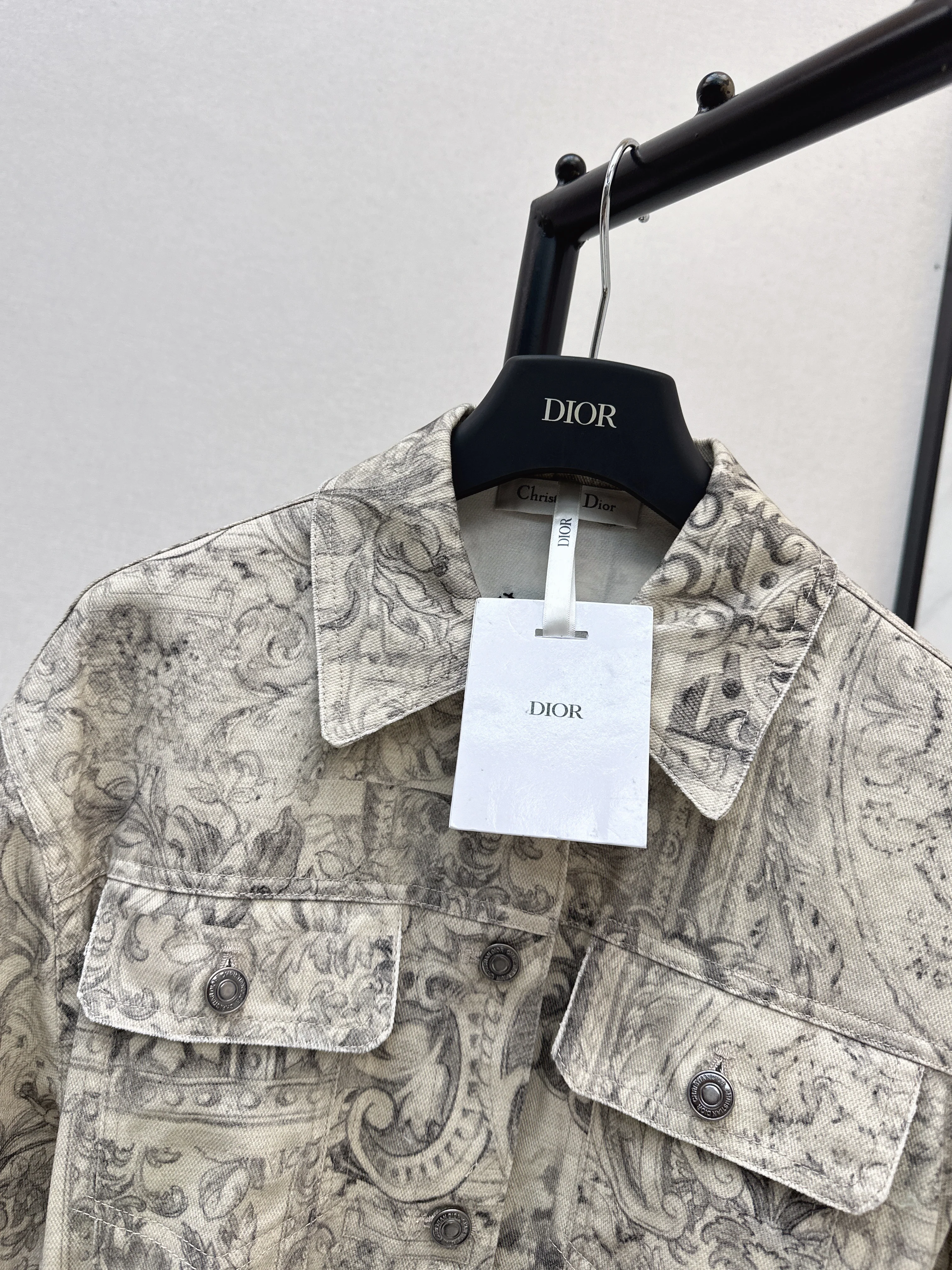 CD 26ss print denim jacket