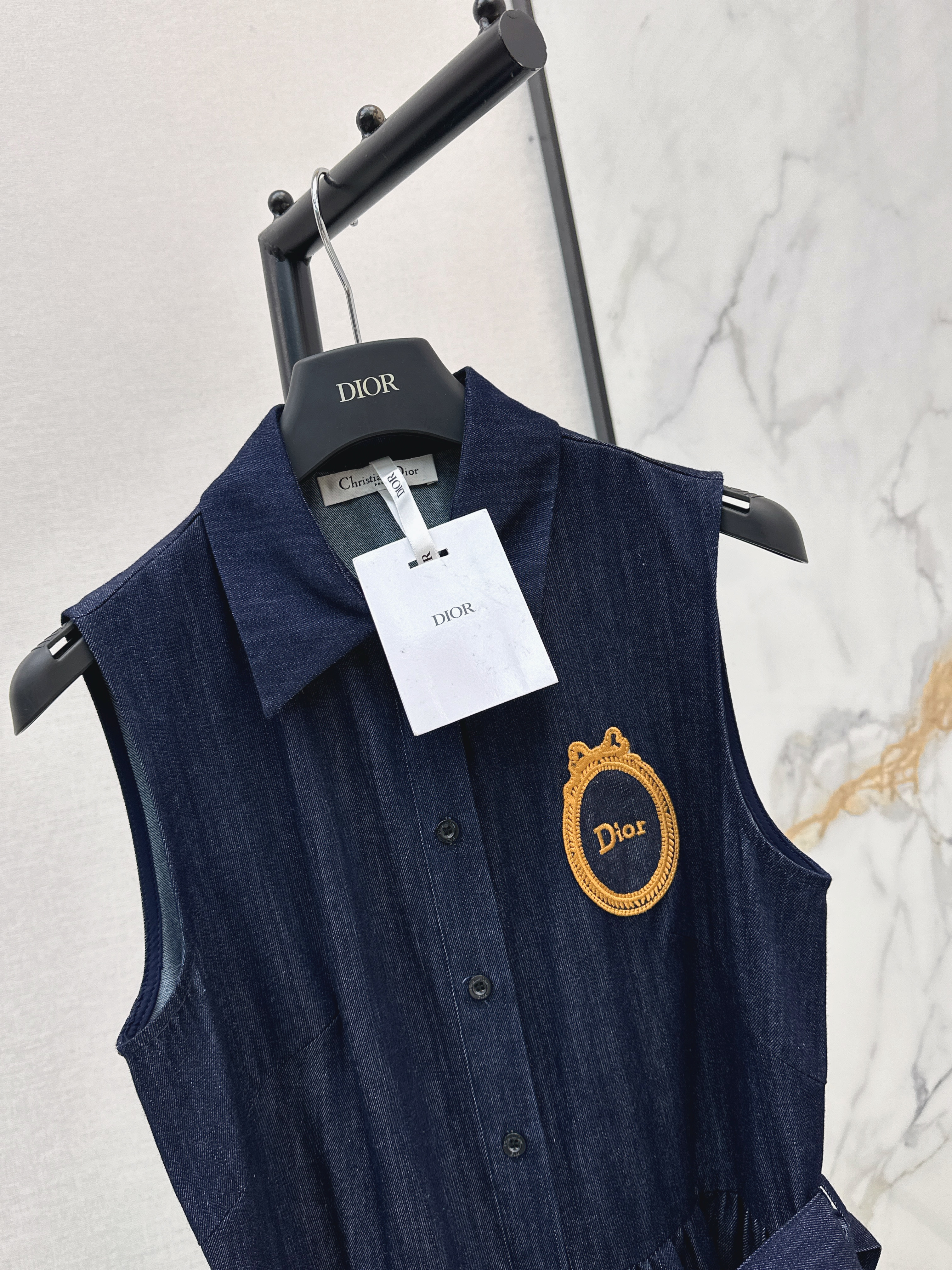 CD 26ss sleeveless denim dress