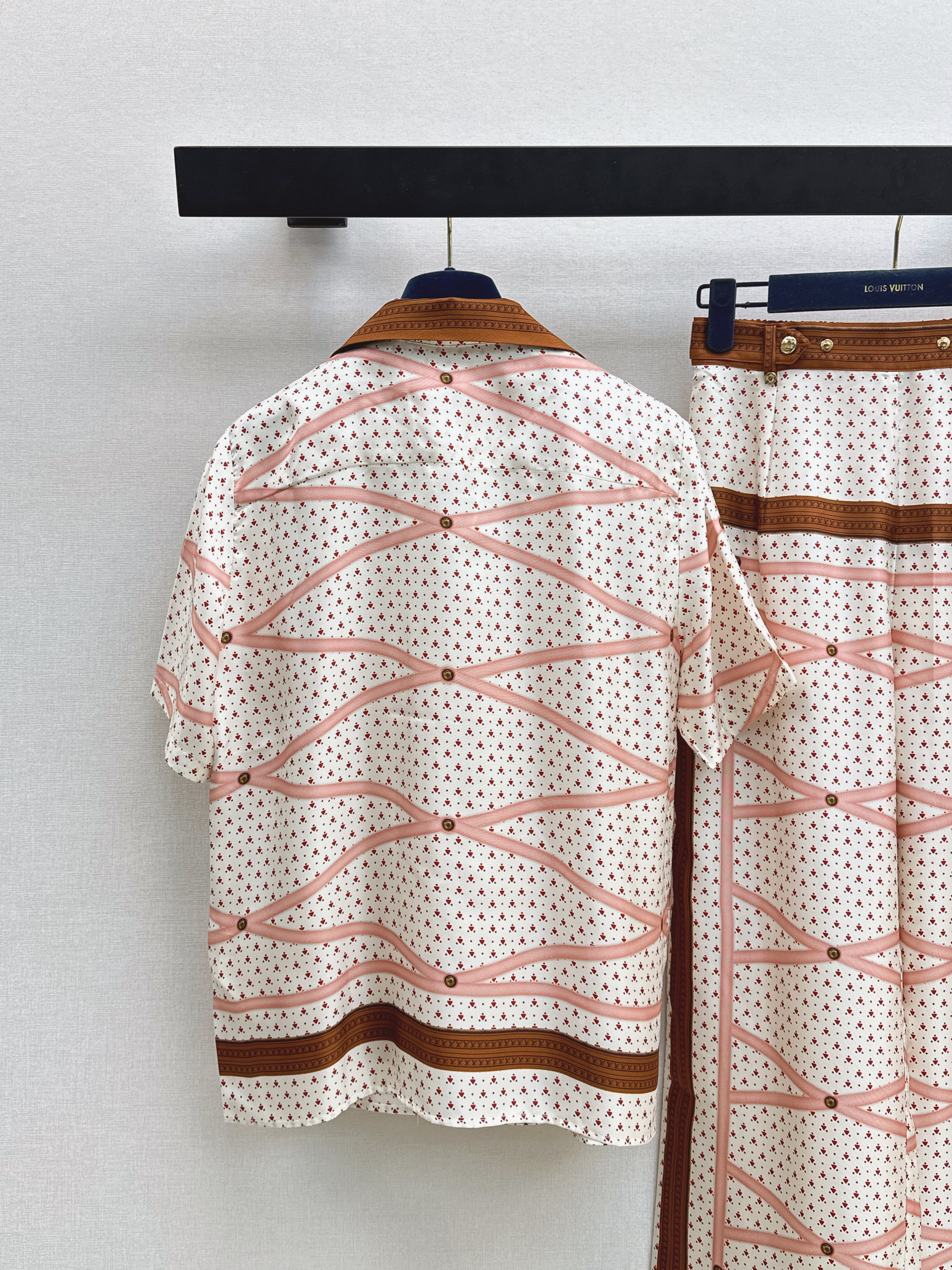 Loui 26ss print silk outfit sets