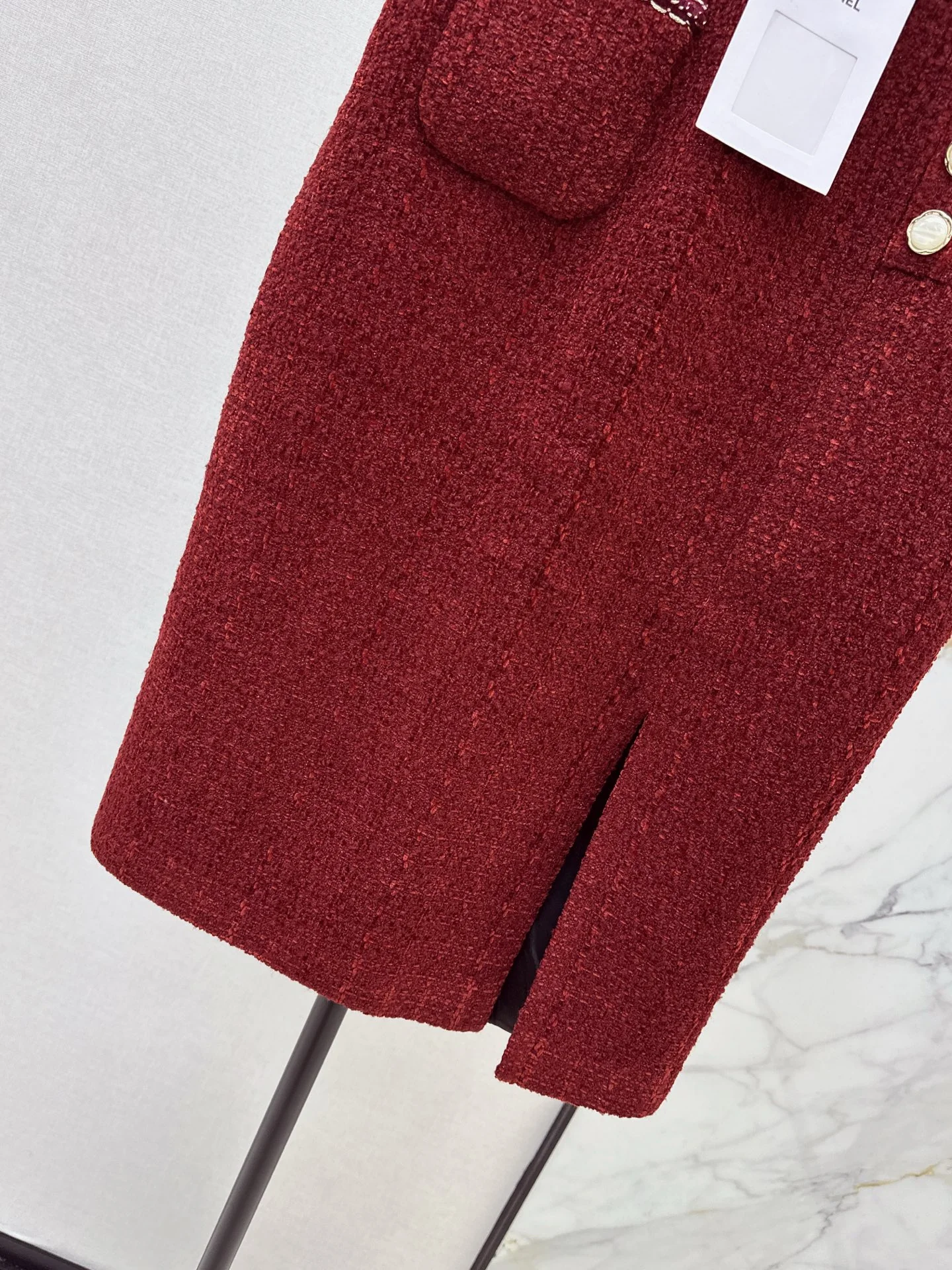 Chan 25fw woven A-line skirt