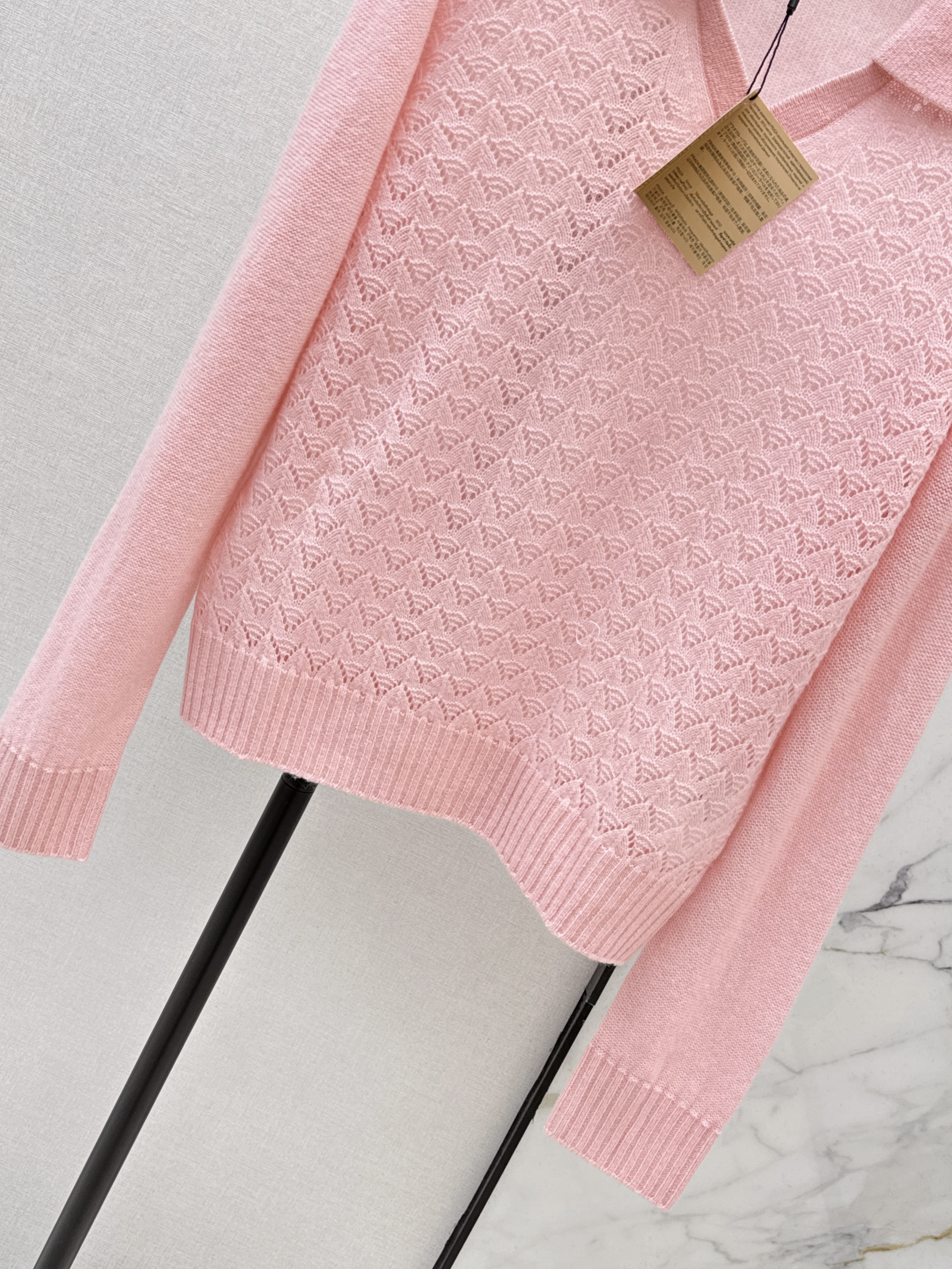 Miu 26ss hollow knitwear