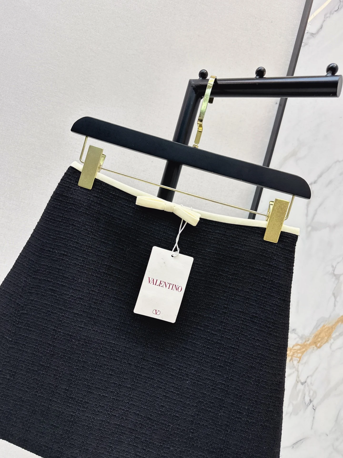 Valen 26ss woven A-line skirt