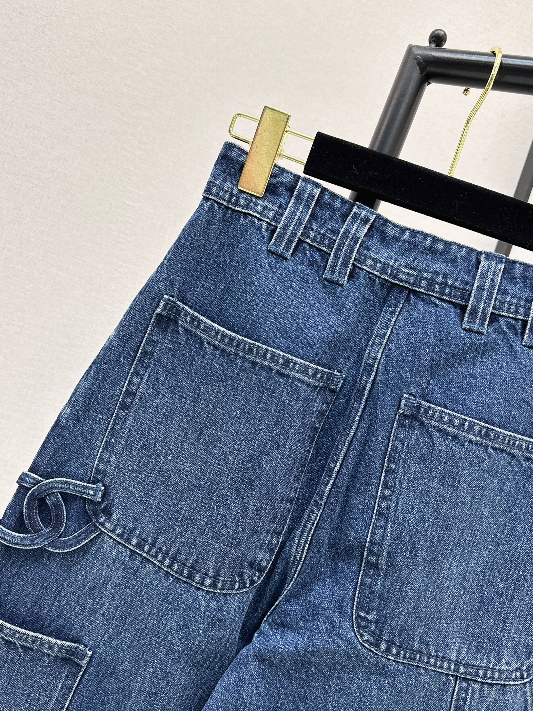 Chan 26ss wige-leg jeans