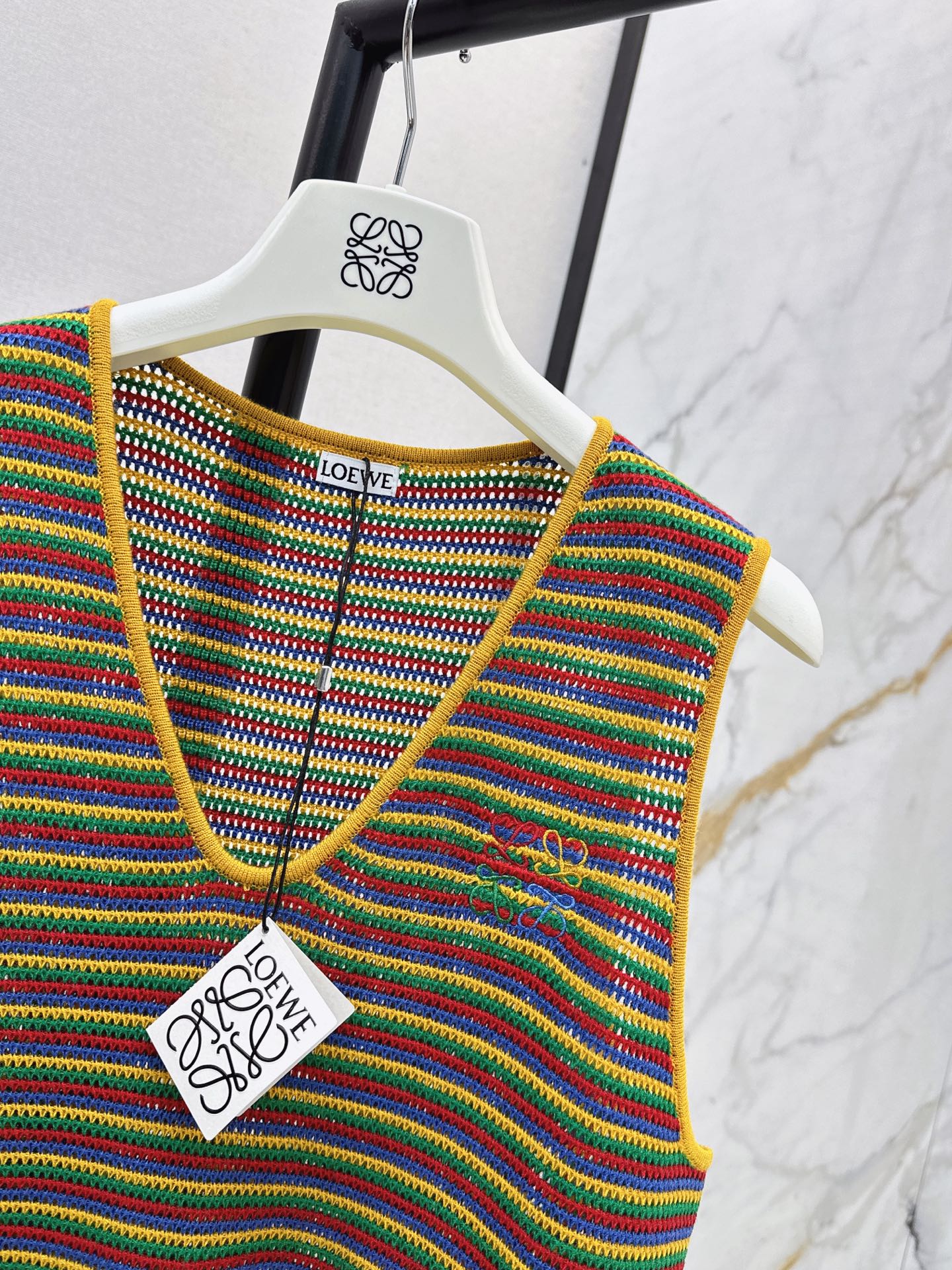 Loe 26ss sleeveless stripe vest