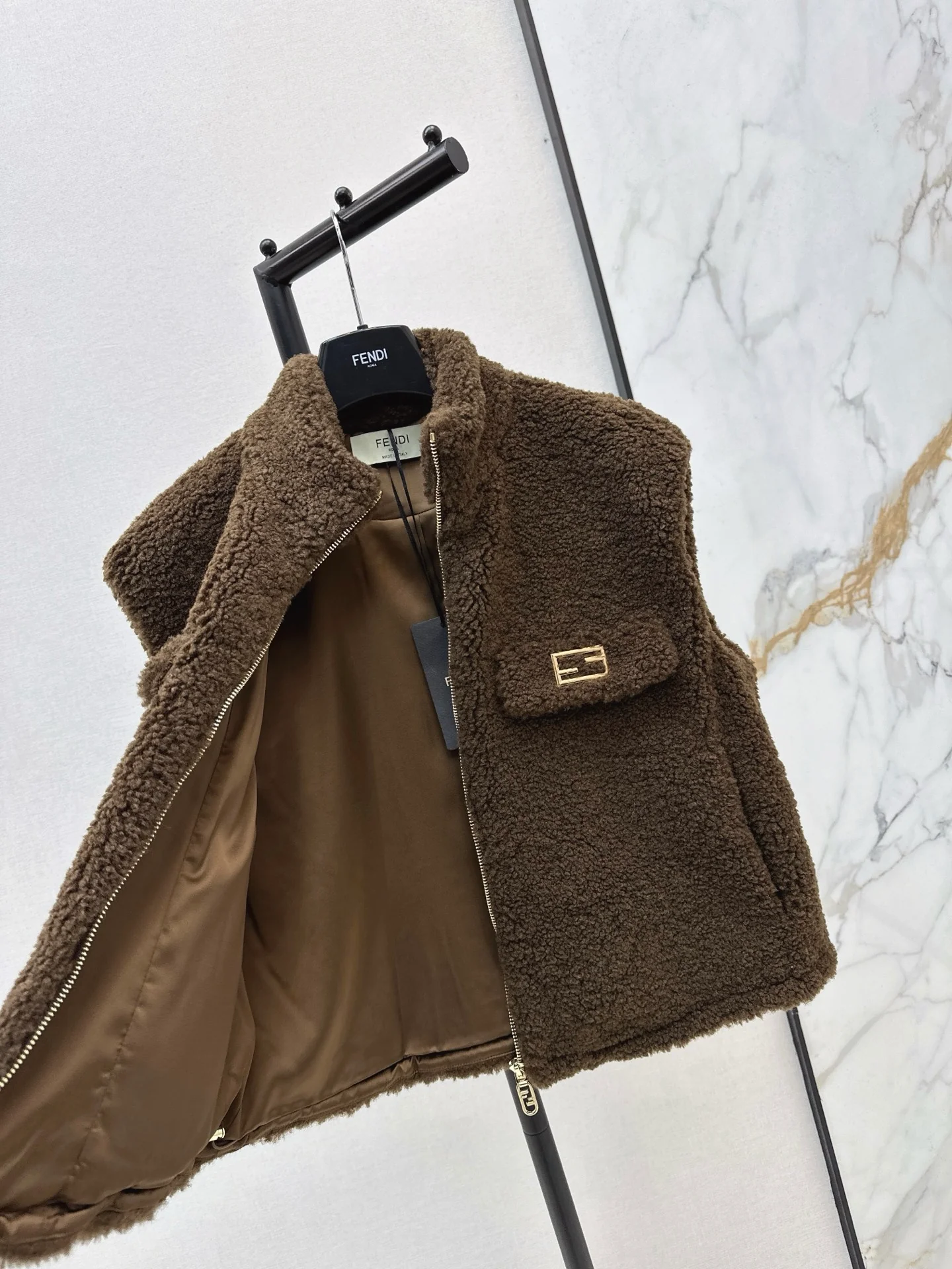 Fend 25fw fleece vest jacket