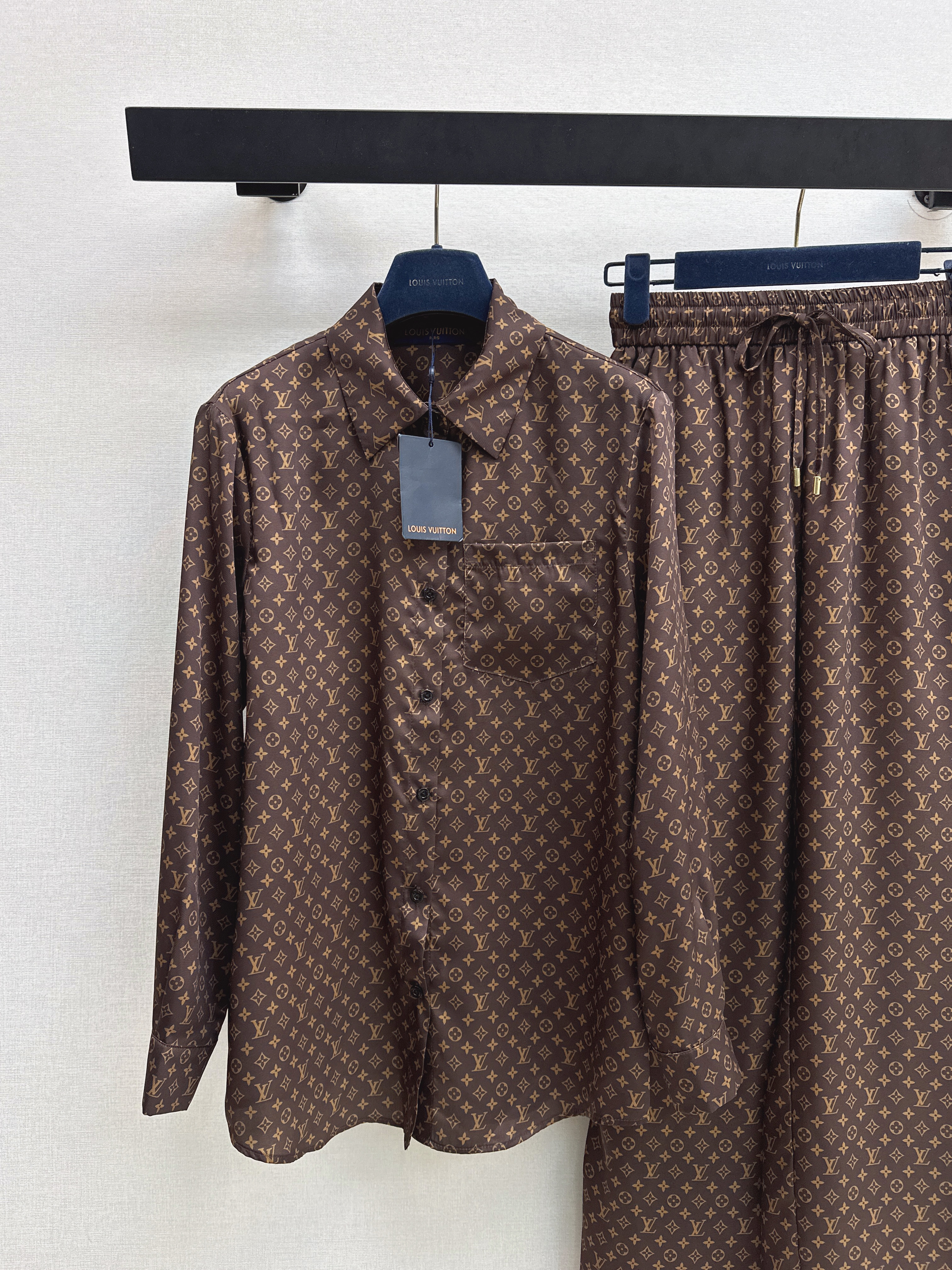 Loui 26ss print shirt pants  set