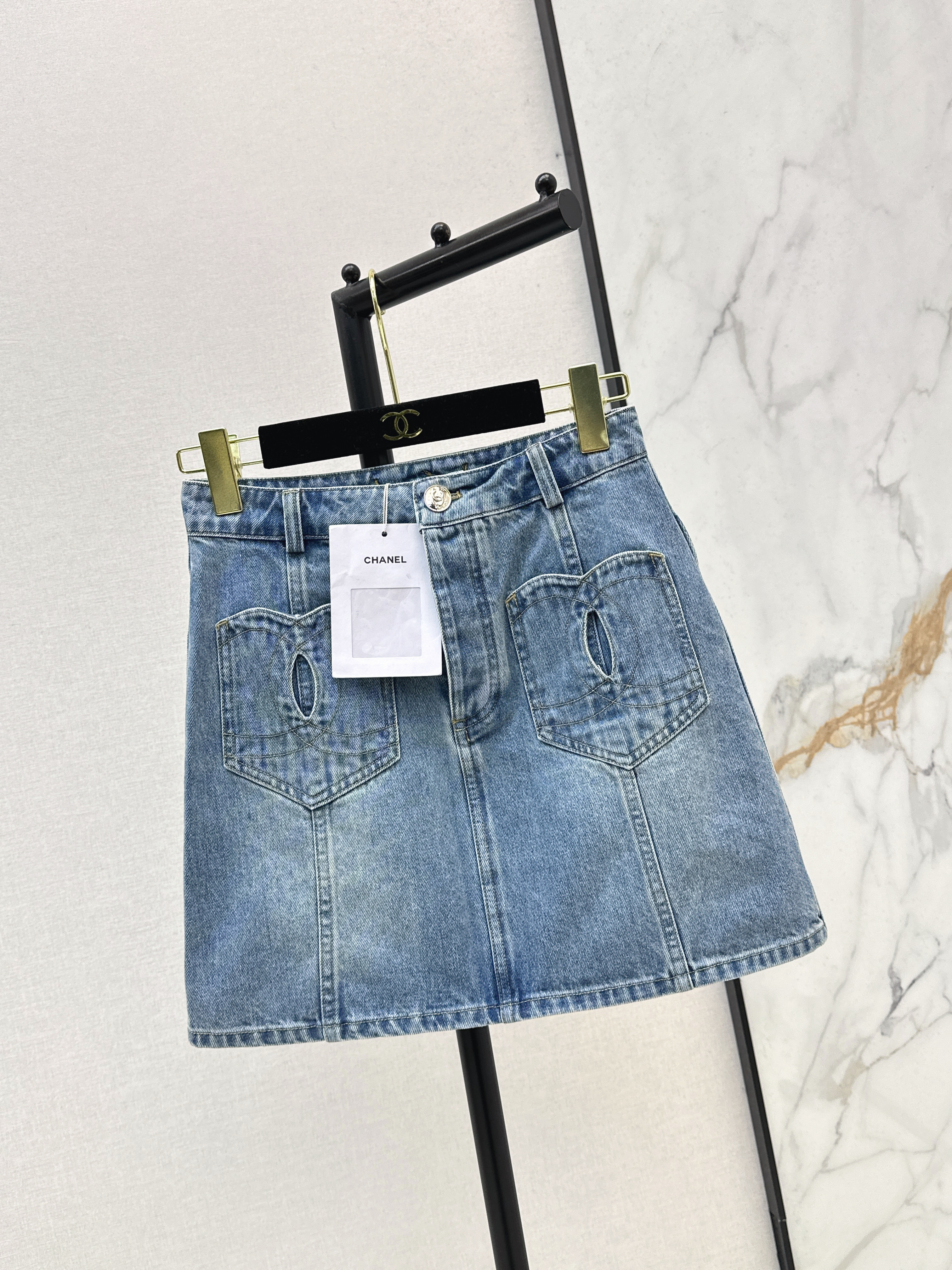 Chan 26ss denim skirt