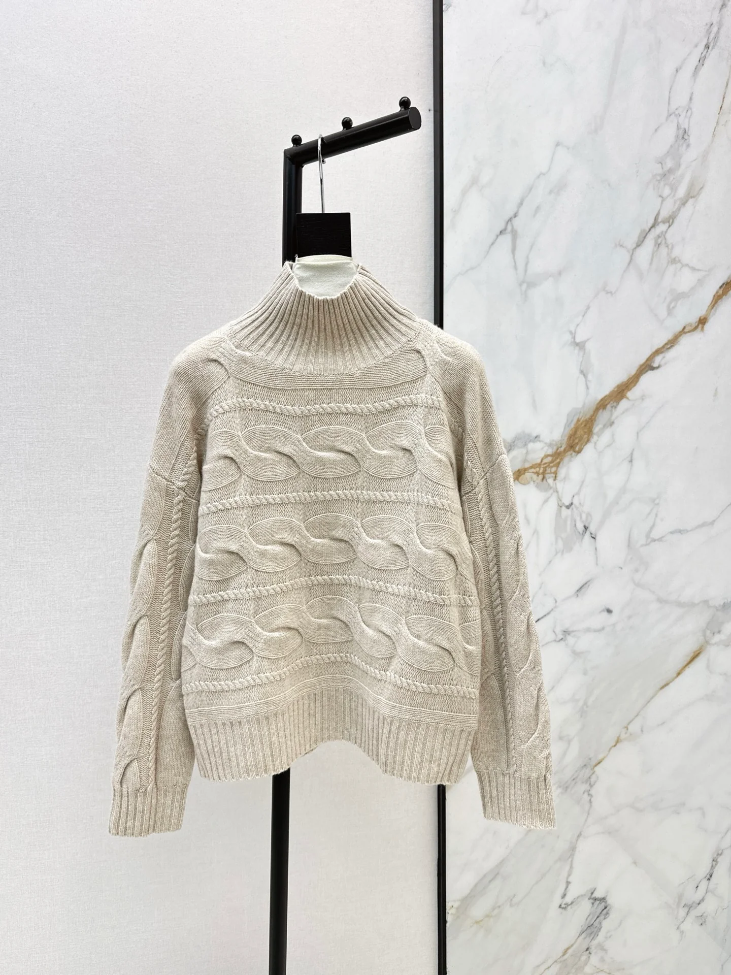 Max 25fw cable knit sweater