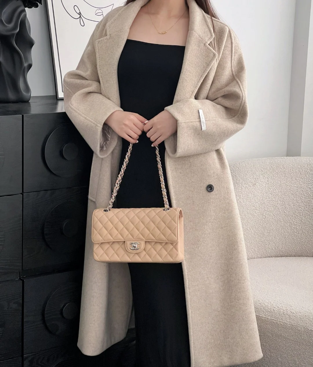 Chan cf25 chain shoulder bag