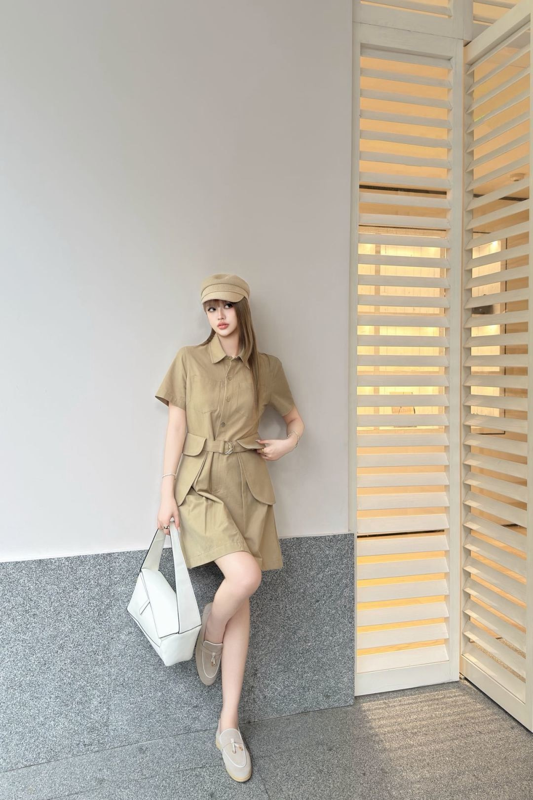 Loe 26ss belted dress