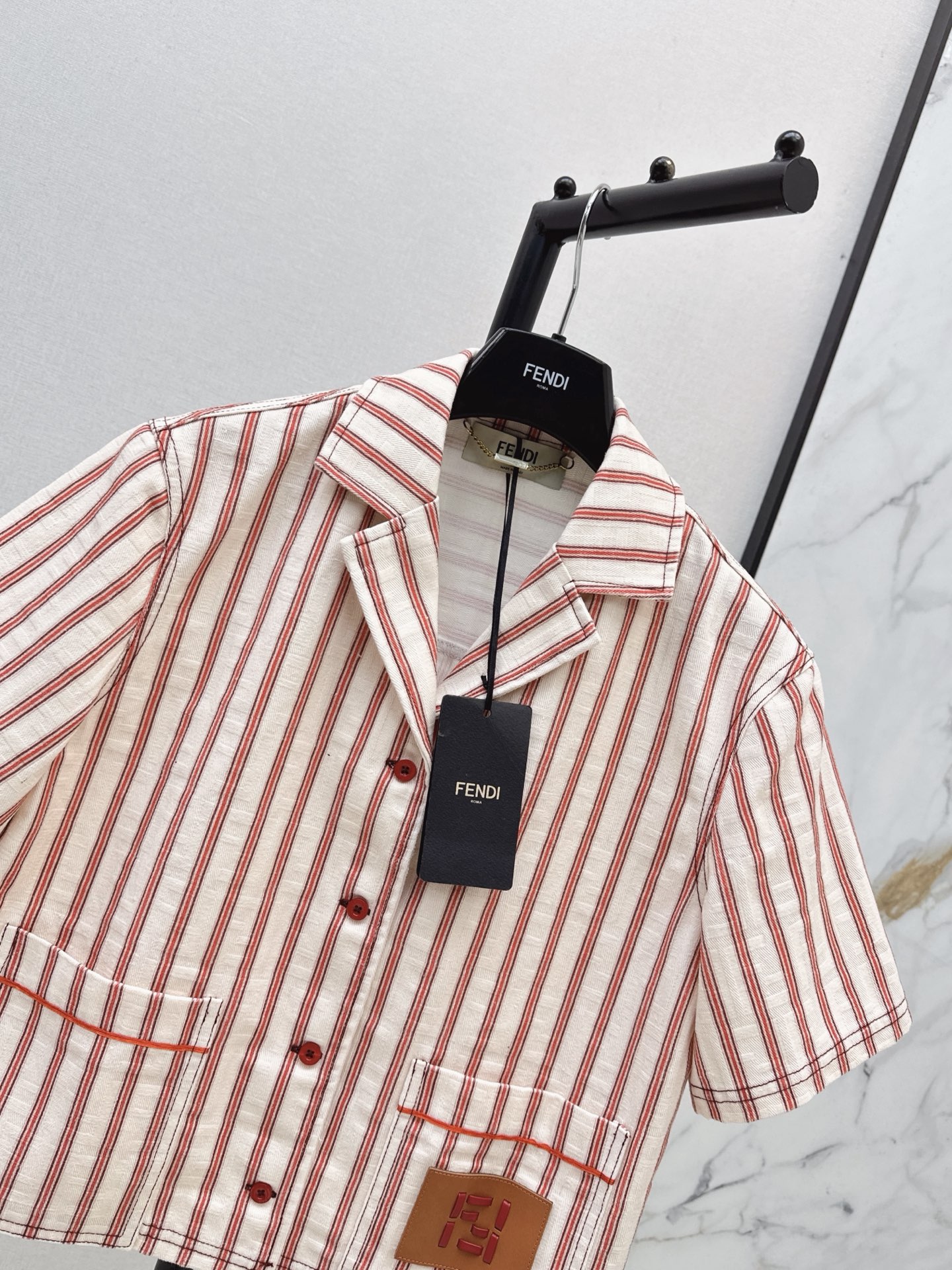 Fen 26ss jacquard cropped jacket