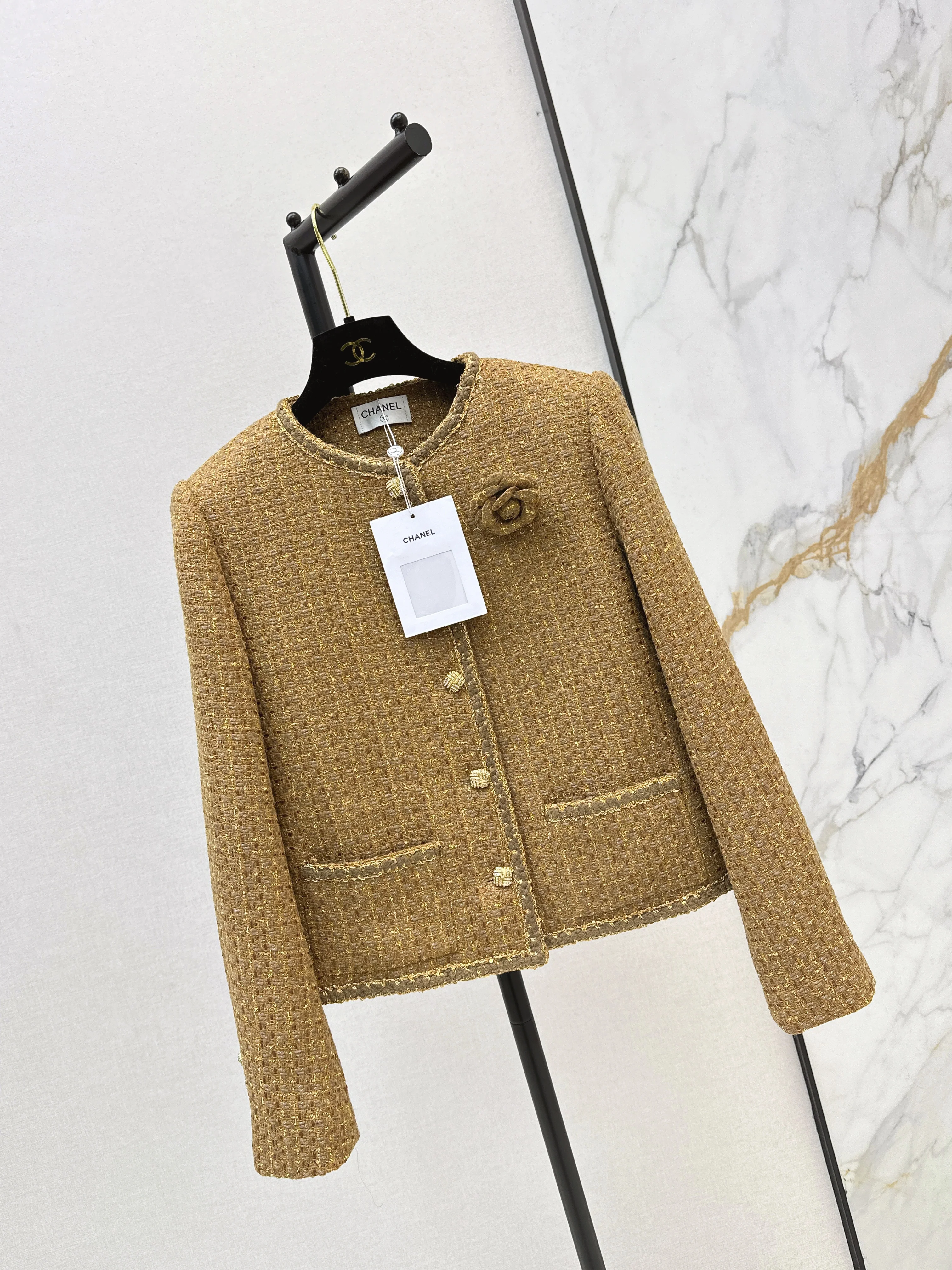 Chan 26ss woven tweed jacket