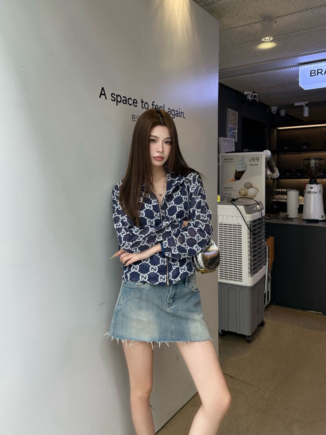 Guc 26SS Monogram Print Cropped Jacket