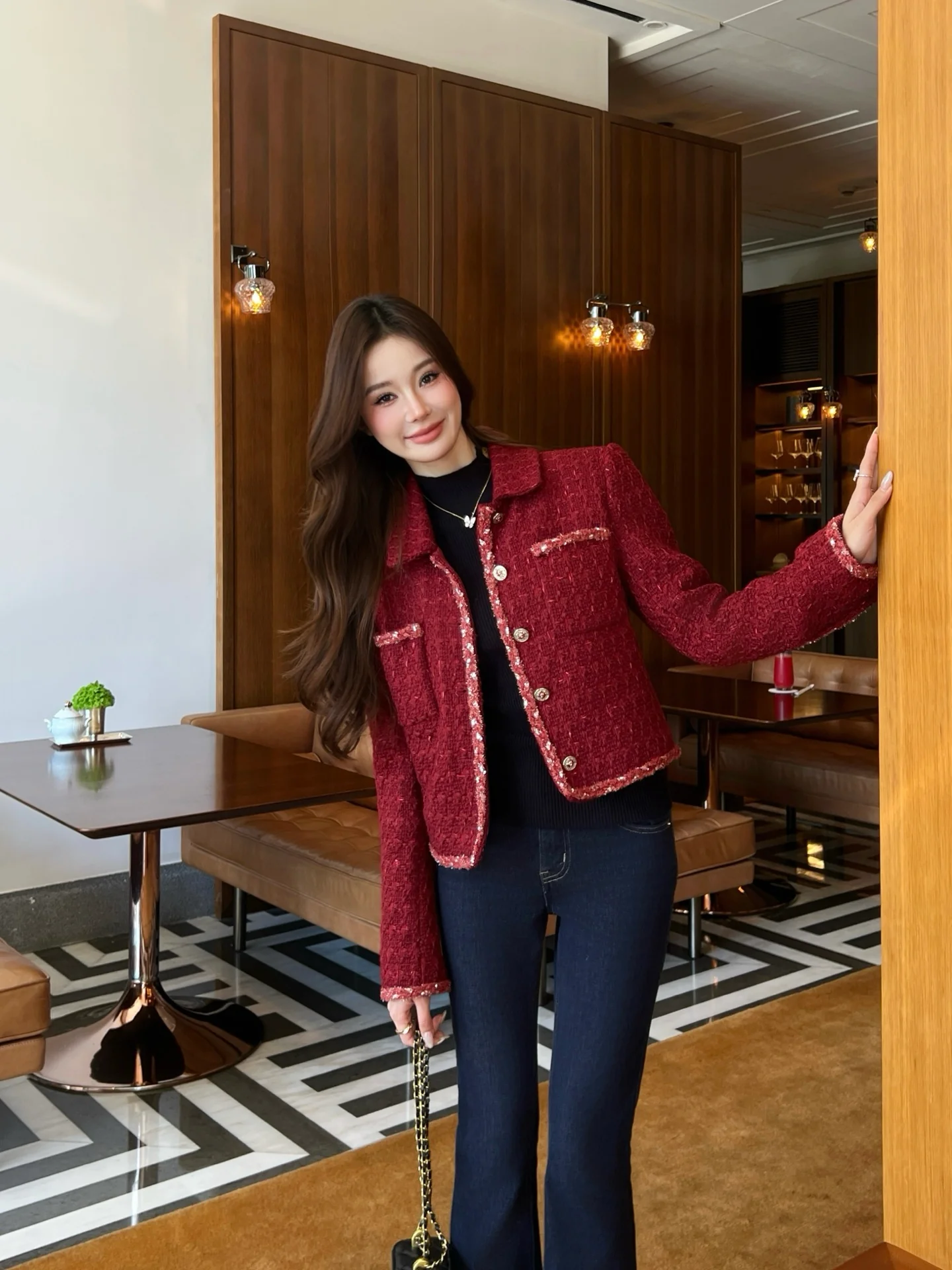 Chan 26ss tweed jacket