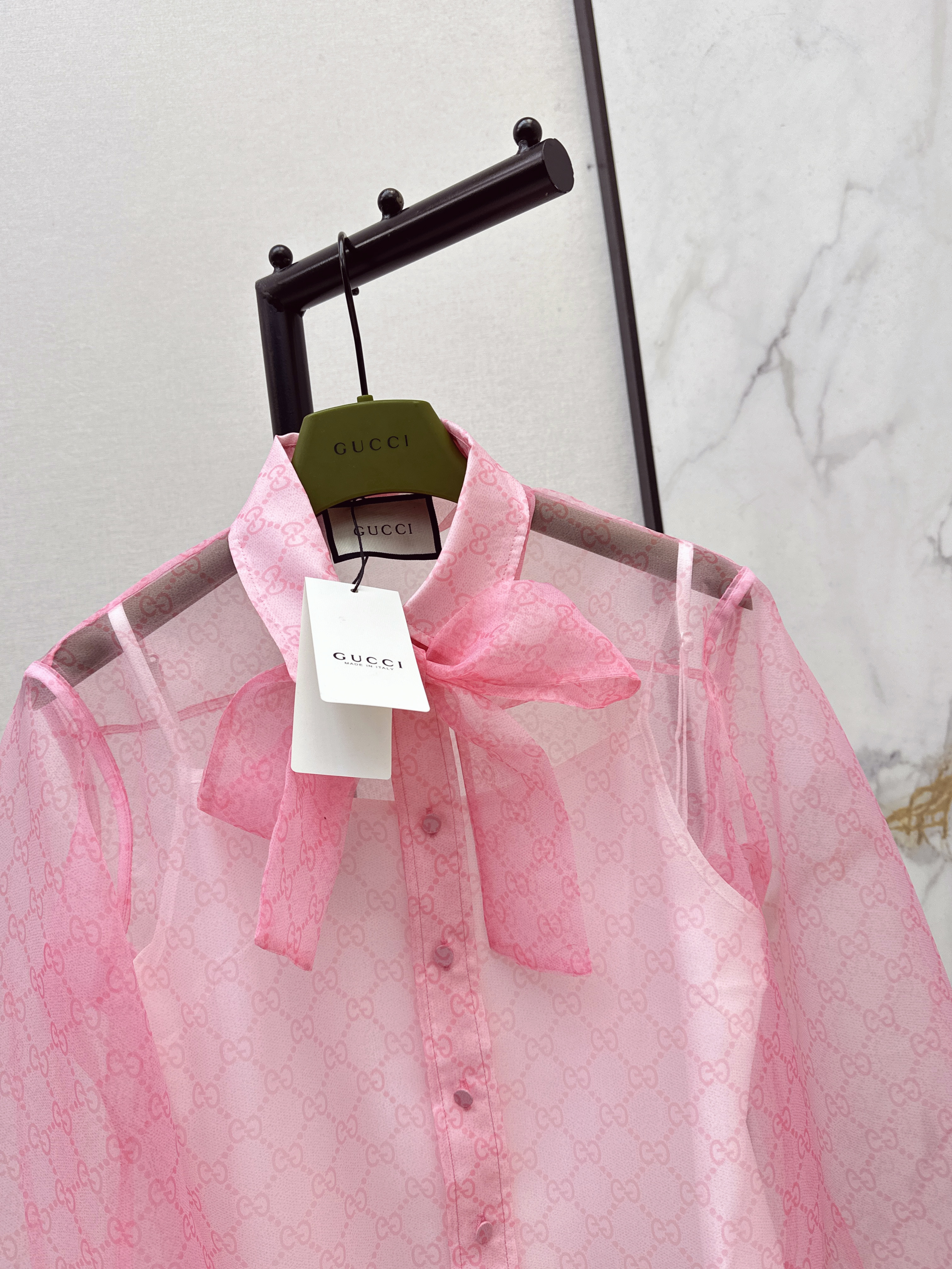 Guc 26ss ribbon shirt