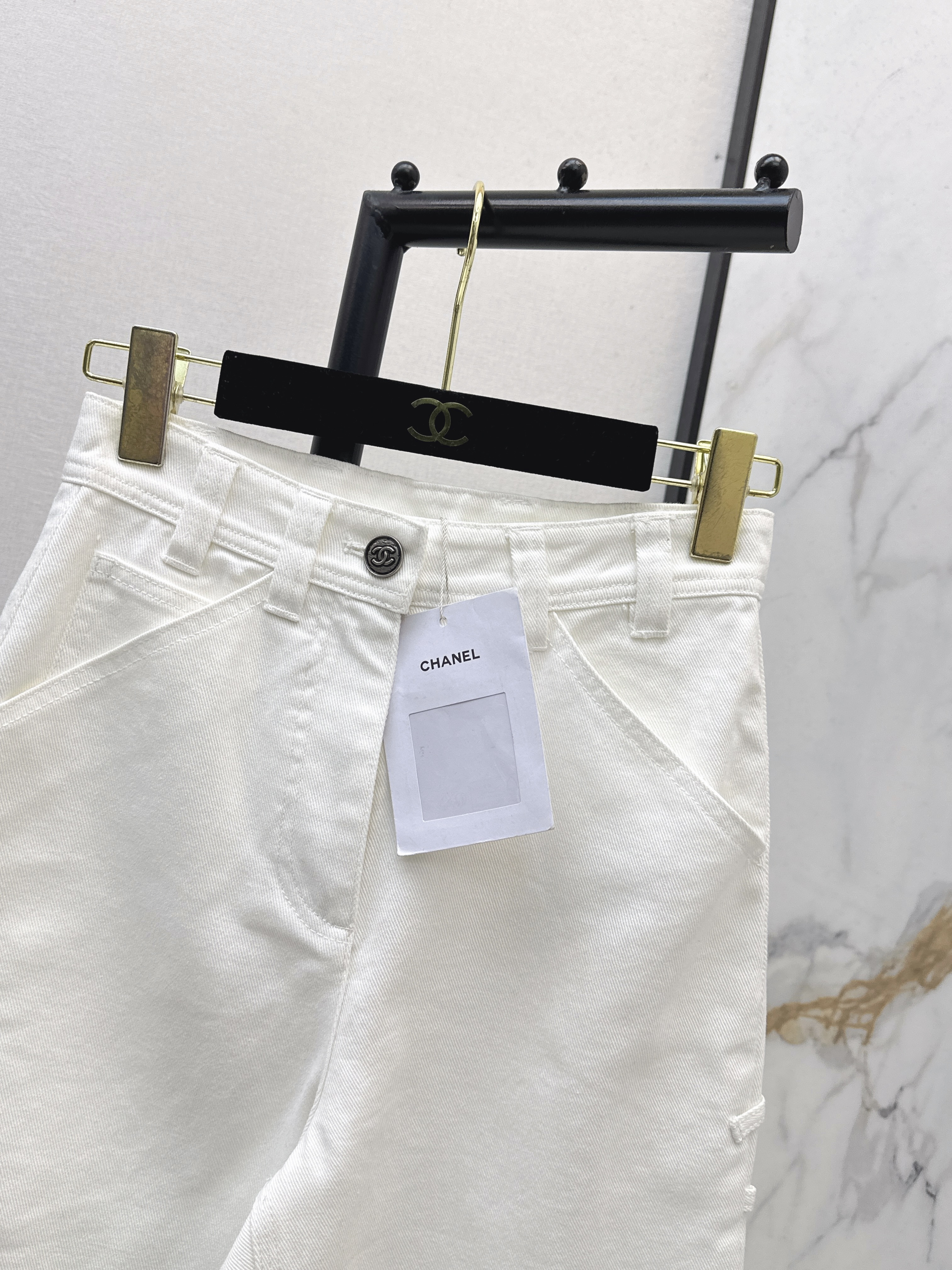 Chan 26ss wige-leg jeans