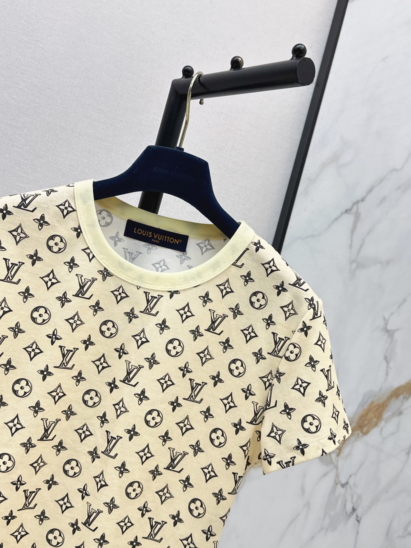 Loui 26ss cropped print t-shirt