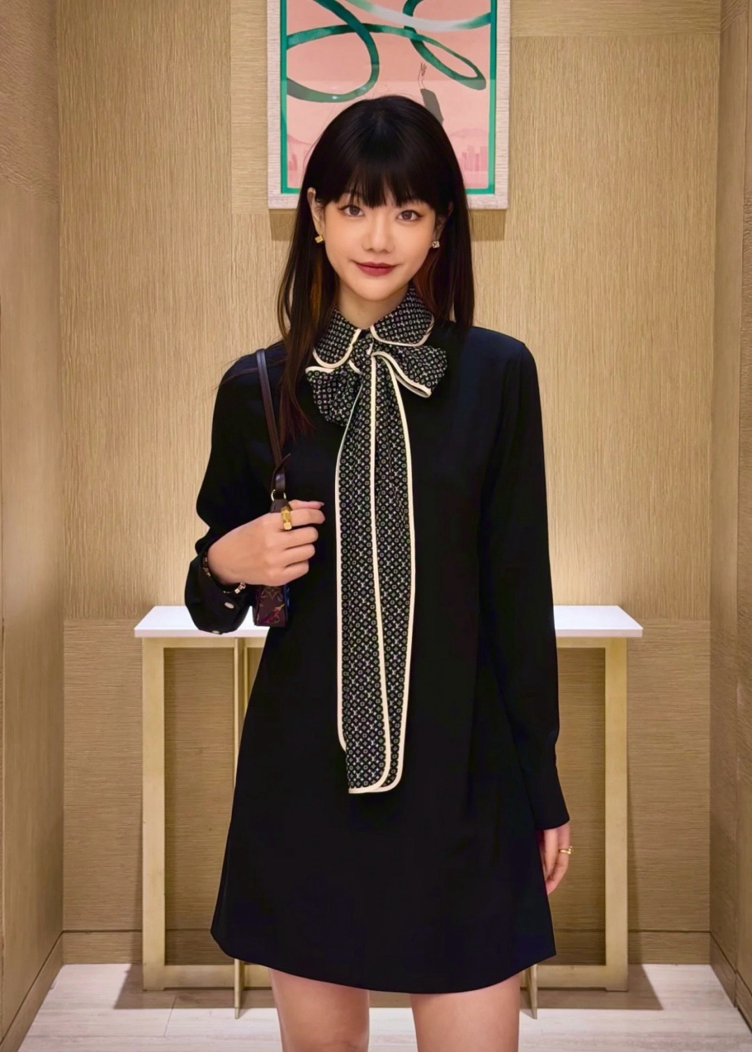 Loui 26ss ribbon dress