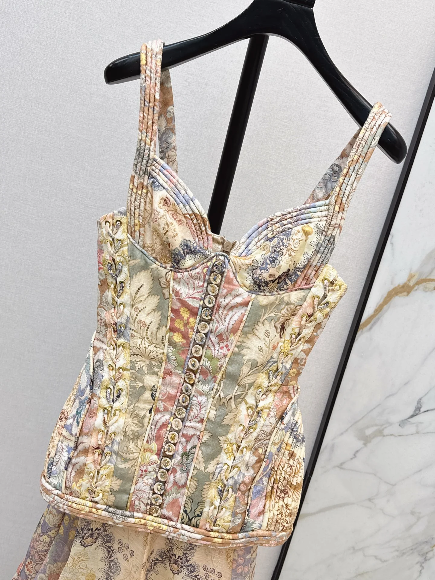 Zimm 26ss print tube top dress