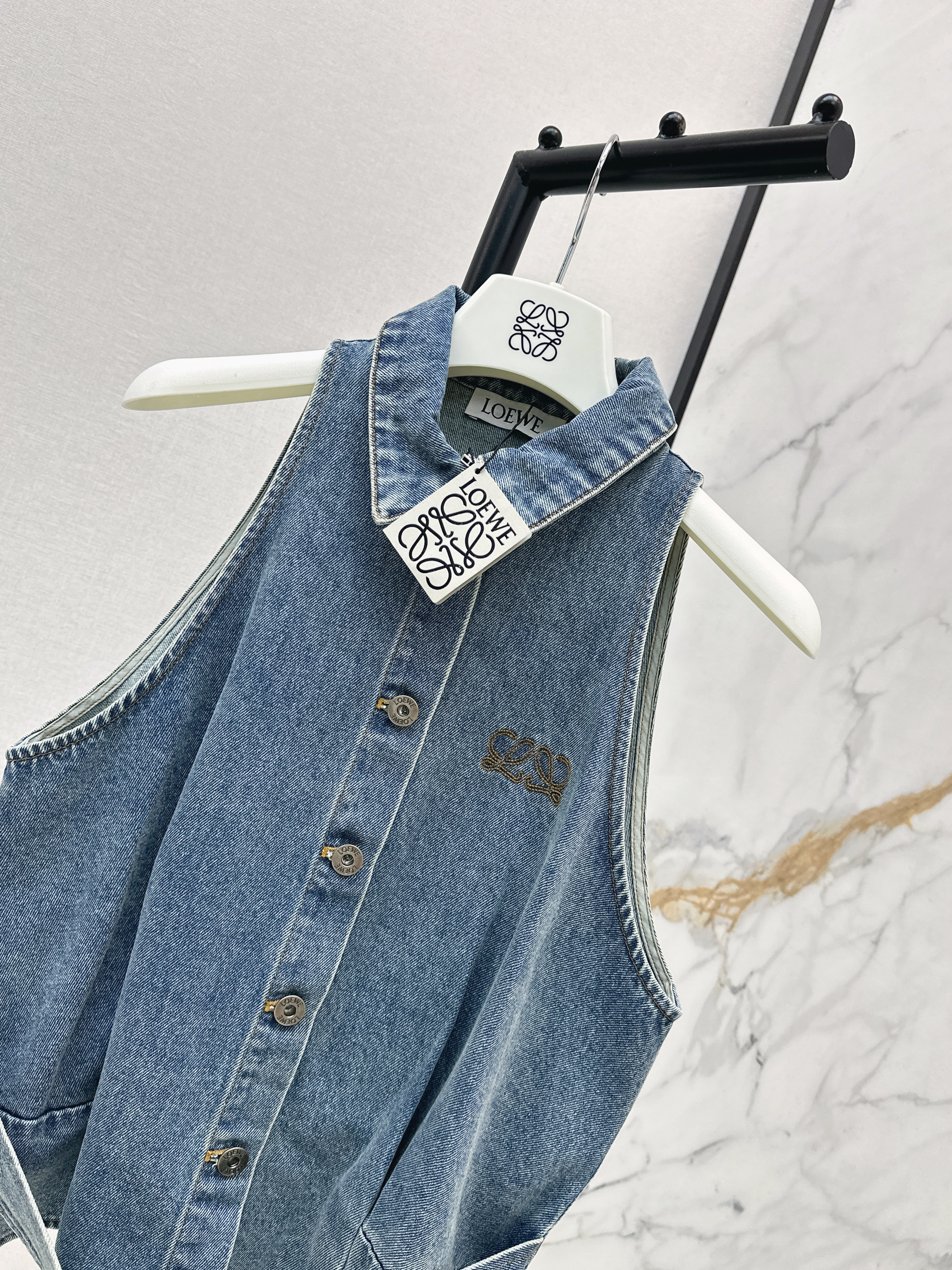 Loe 26ss denim vest