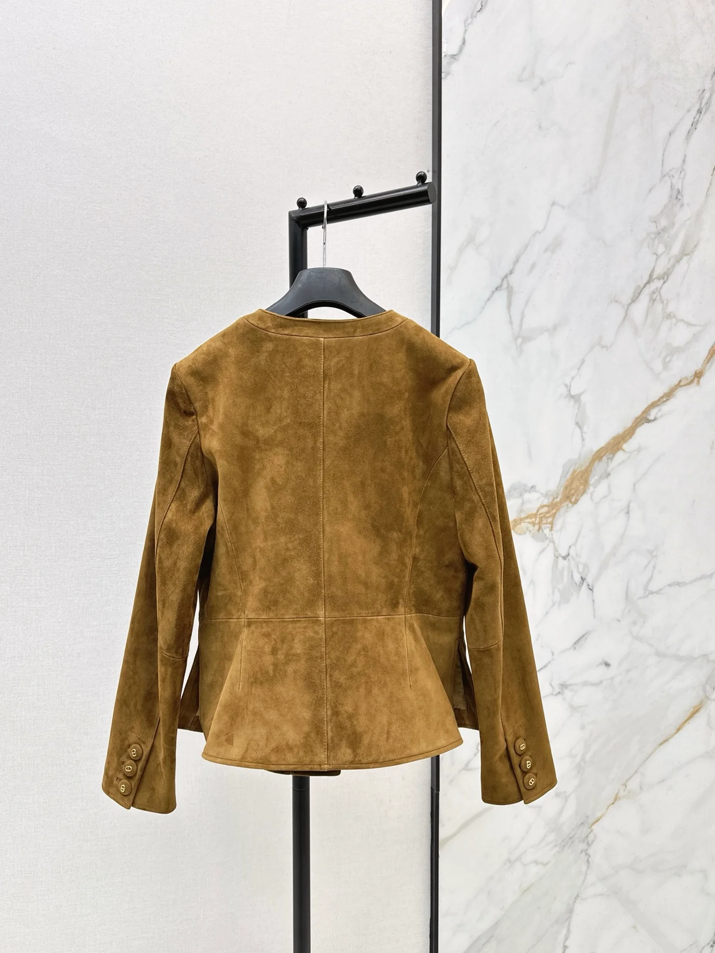 CD 25fw suede leather jacket