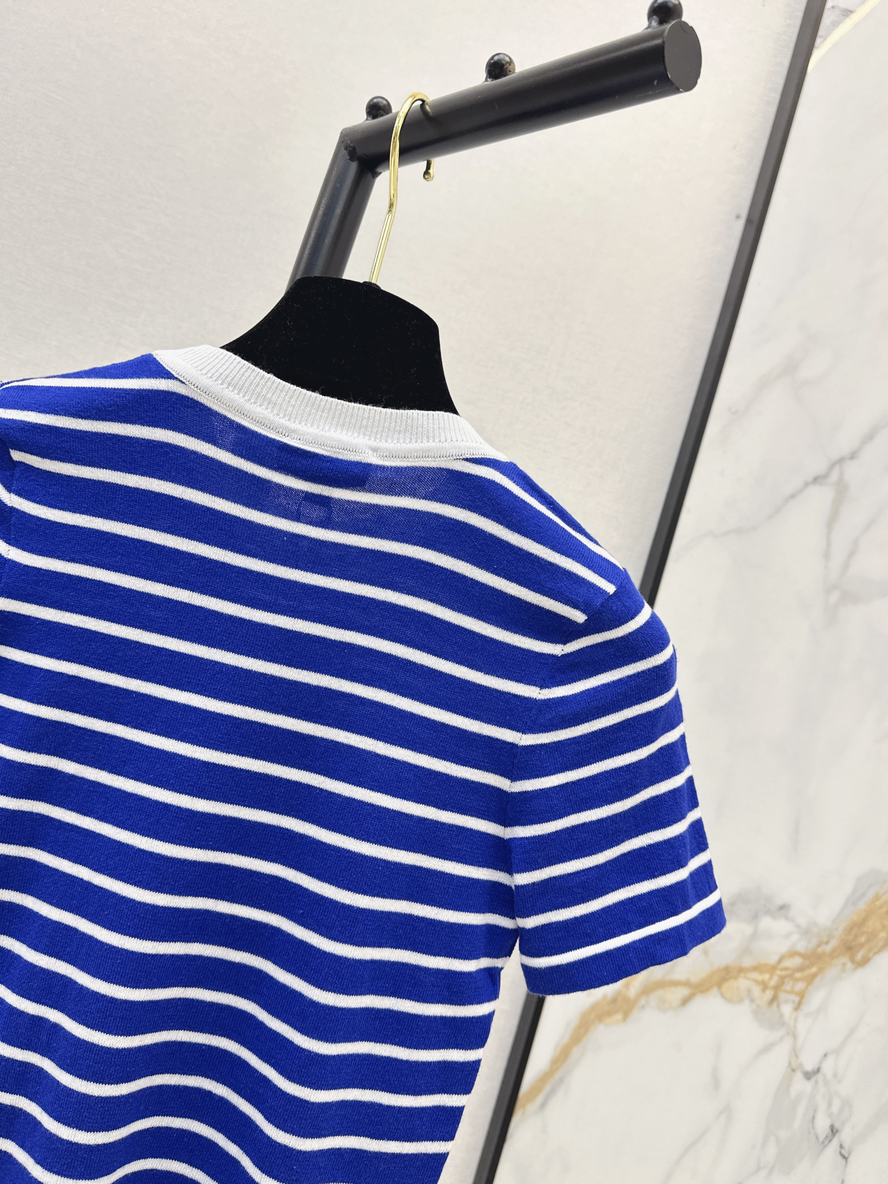 Chan 26ss stripe knit top