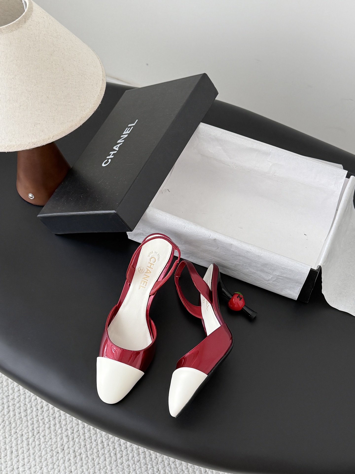 Chan 26A slingback heels
