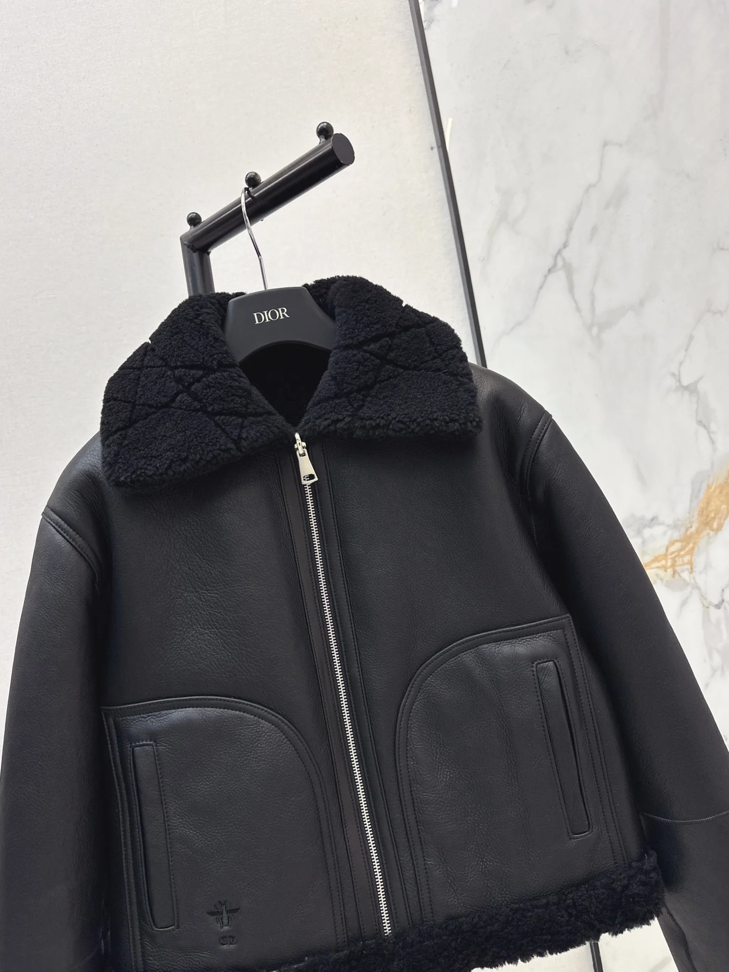 CD 26ss reversible fur jacket