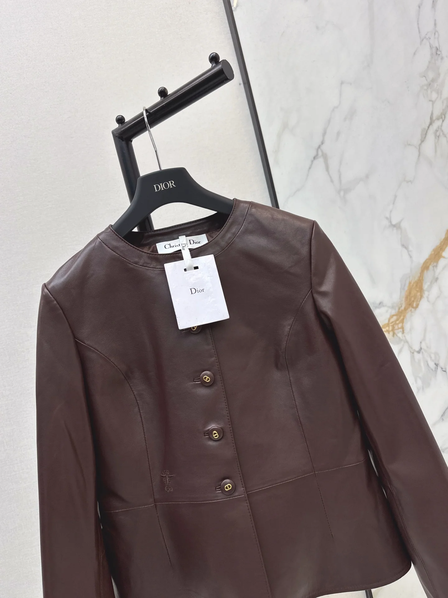 CD 25fw leather jacket