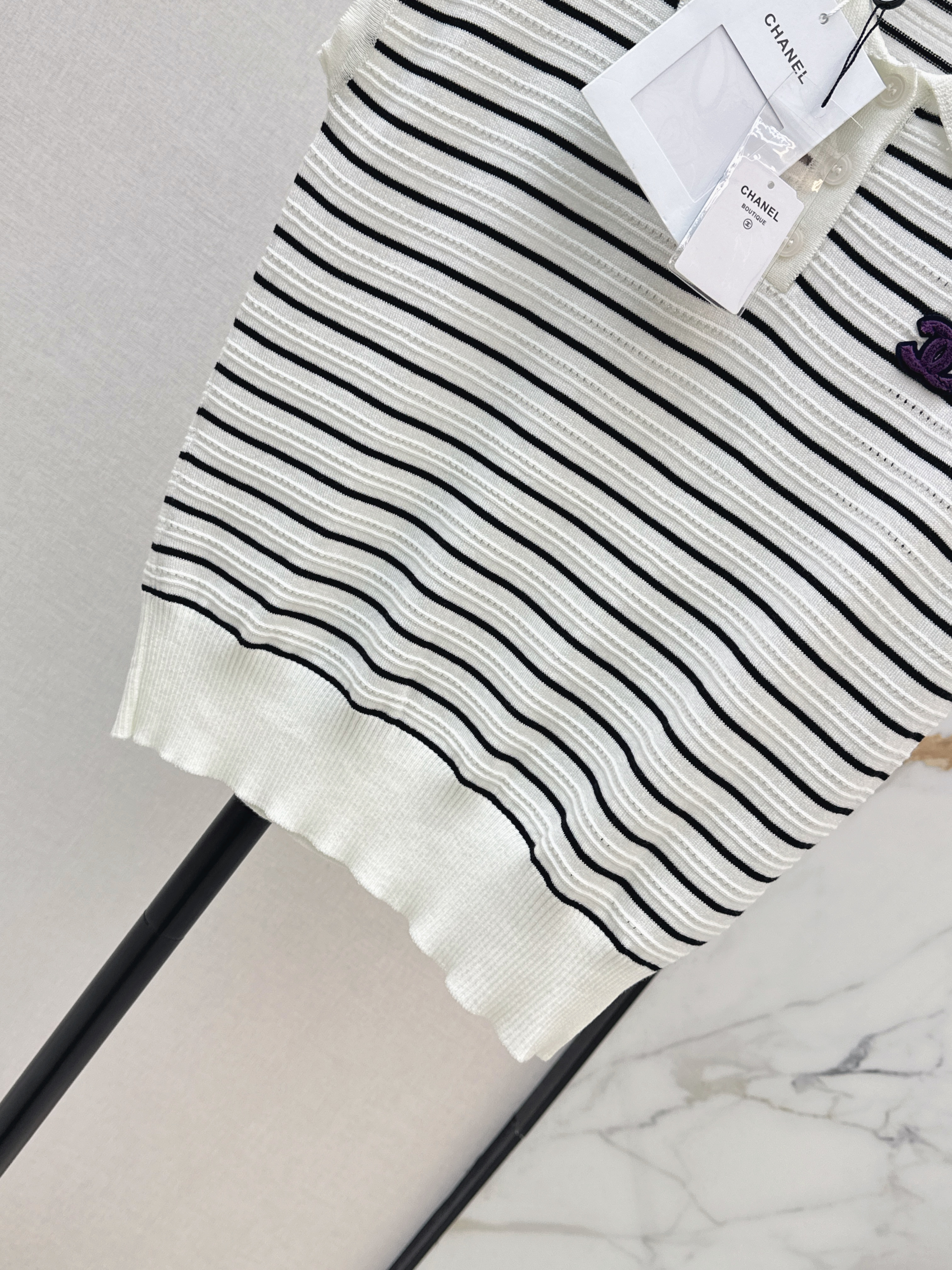 Chan 26ss stripe kniwear