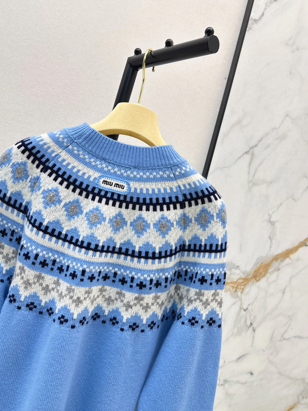 Miu 25fw jacquard sweater