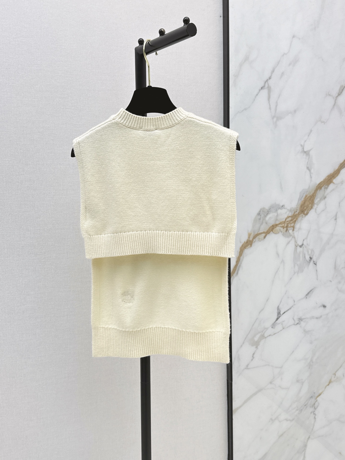Chan 26ss knit cape
