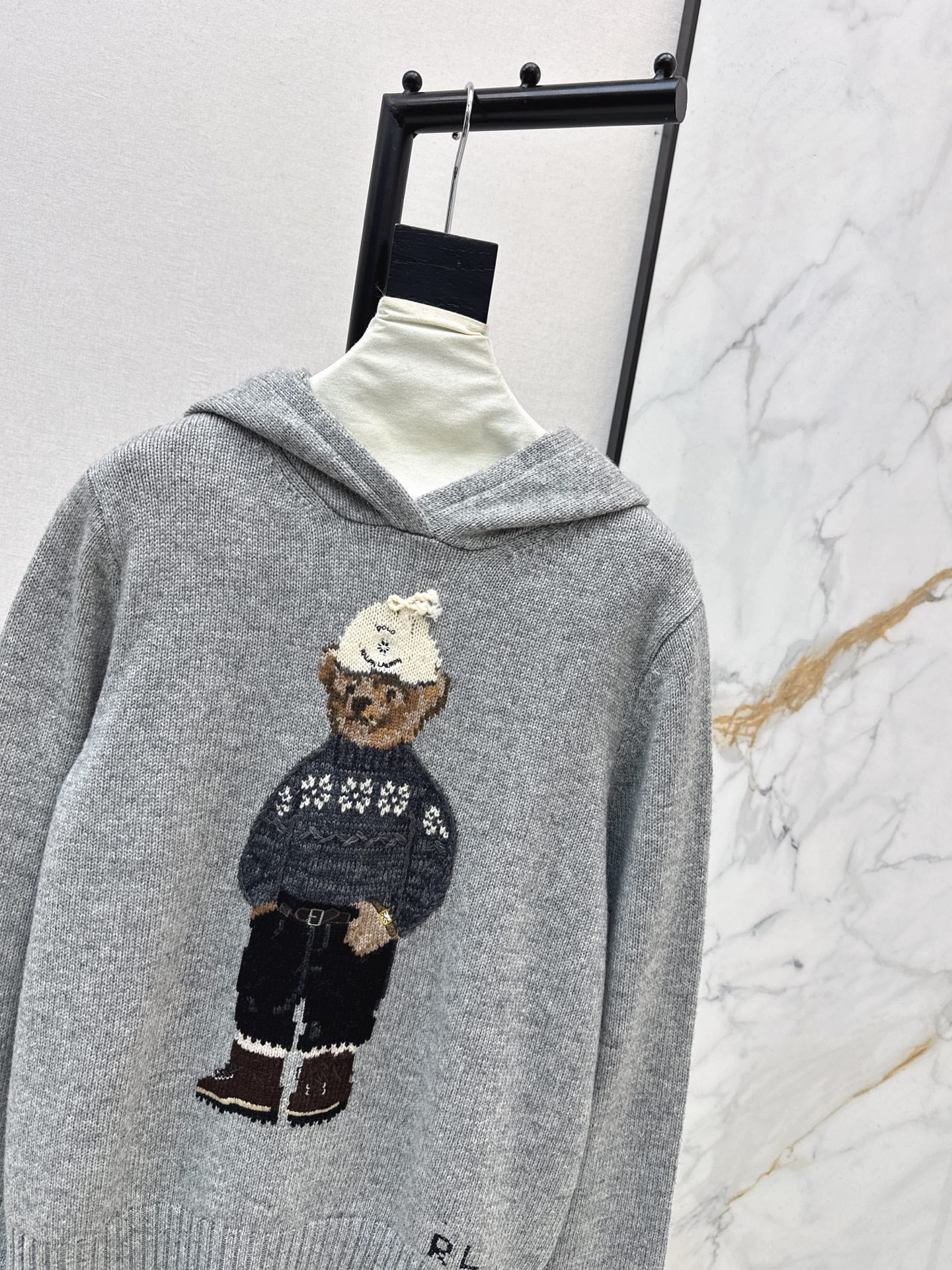 Ralp 26ss embroidery hooded sweater