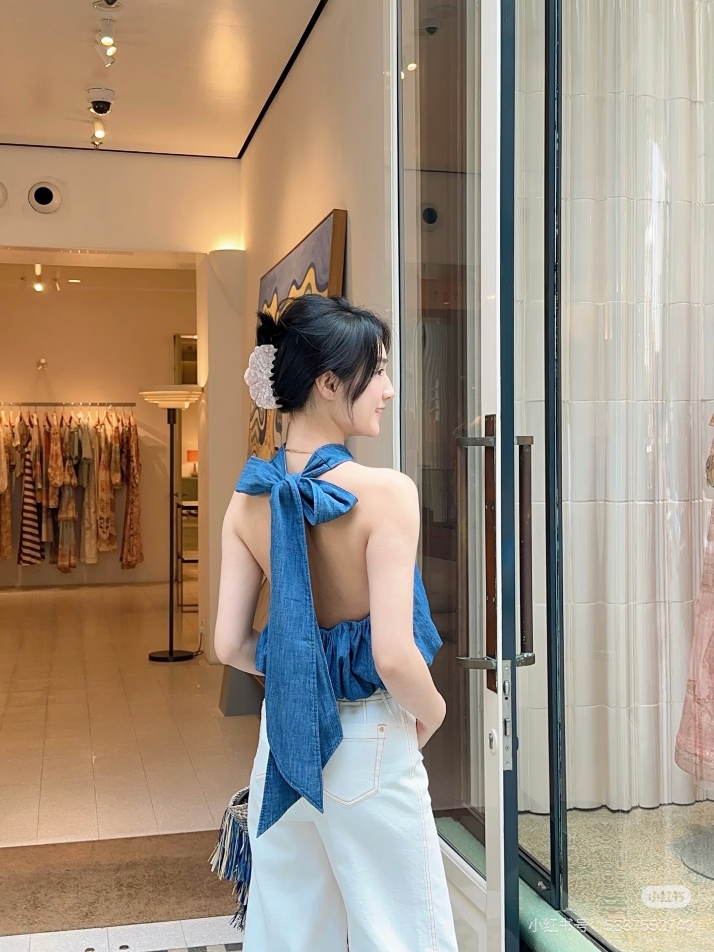 Zimm 26ss halter neck backless top