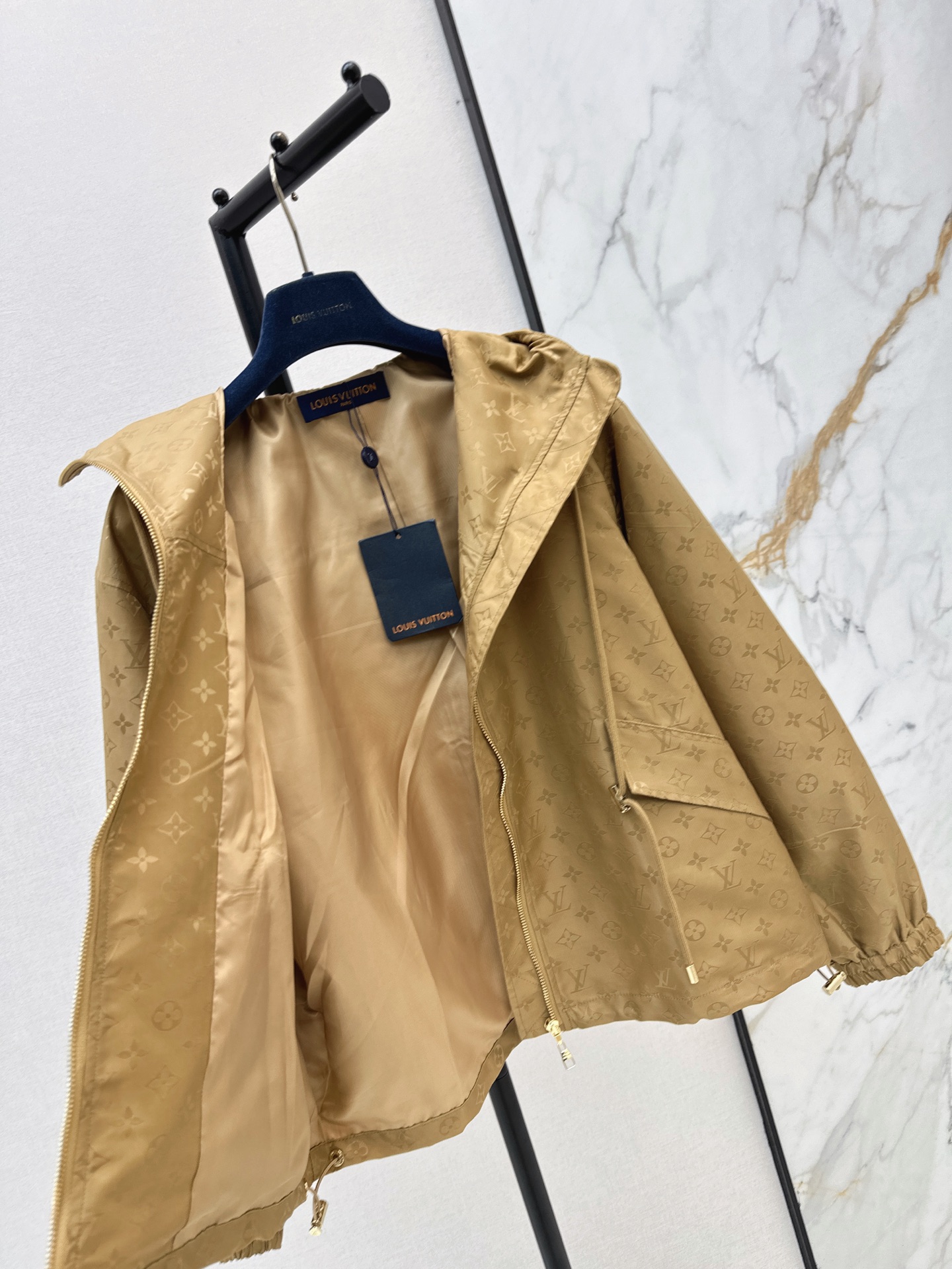 Louis 26ss Tonal Print Hooded Zip Jacke